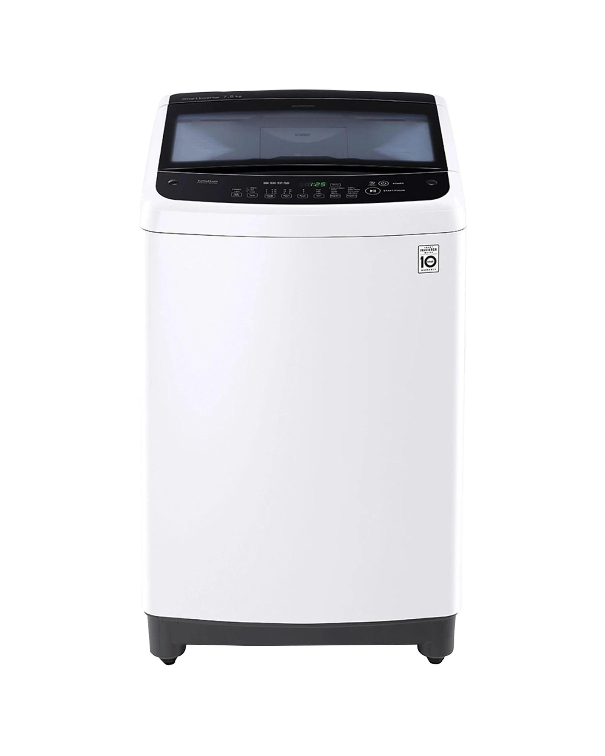 1 LG WTG7520 7.5kg Top Load Washer - Smart Inverter - White, 1 of 10