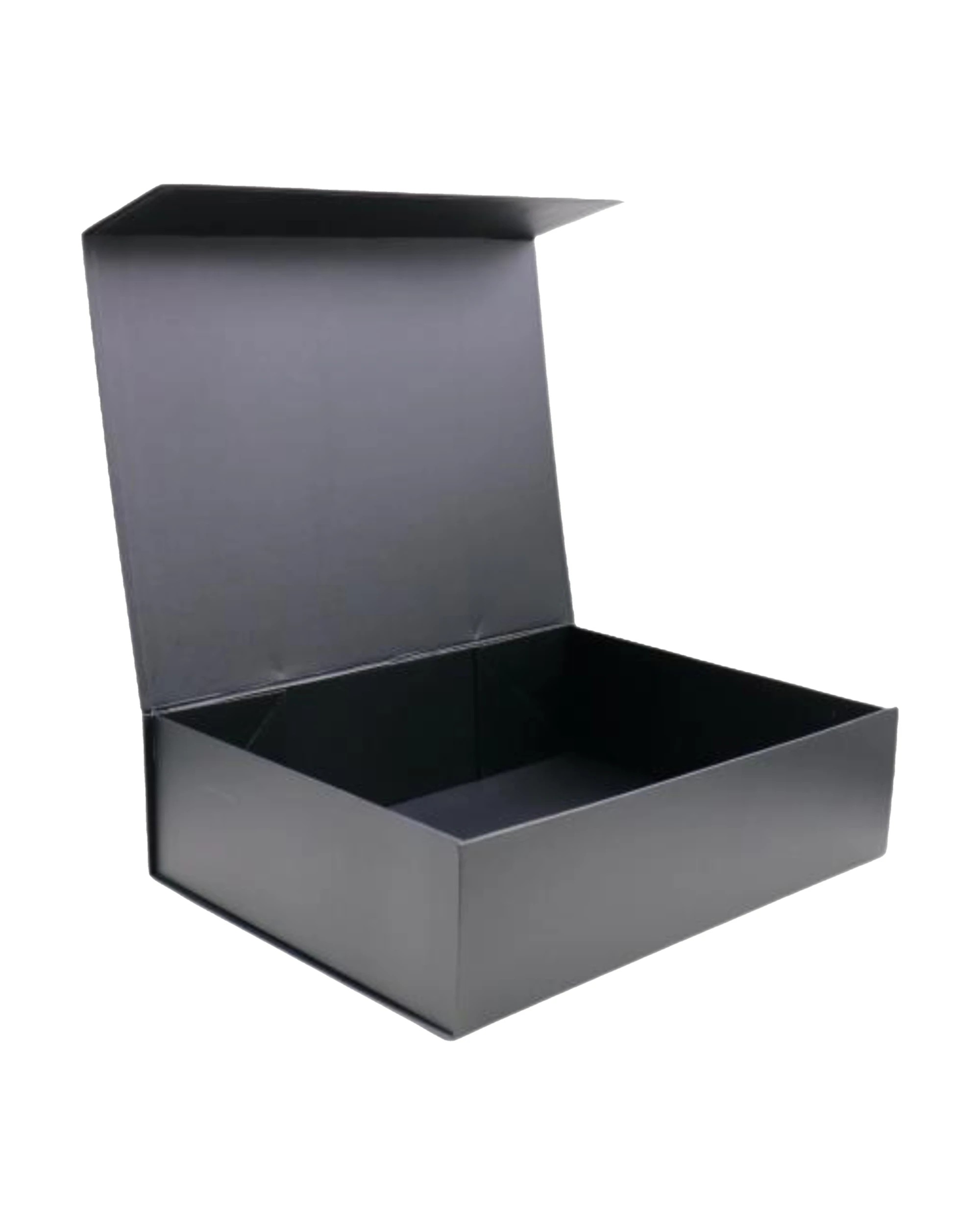 1 Durmaz Medium Black Magnetic Gift Box 25cm x 20cm - Black, 1 of 2