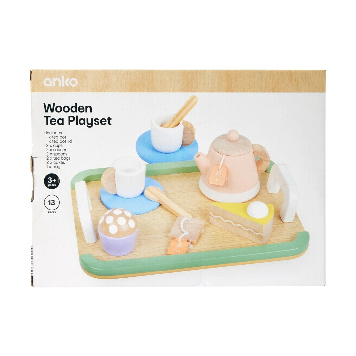 7 13 Piece Wooden Tea Playset, 7 of 7