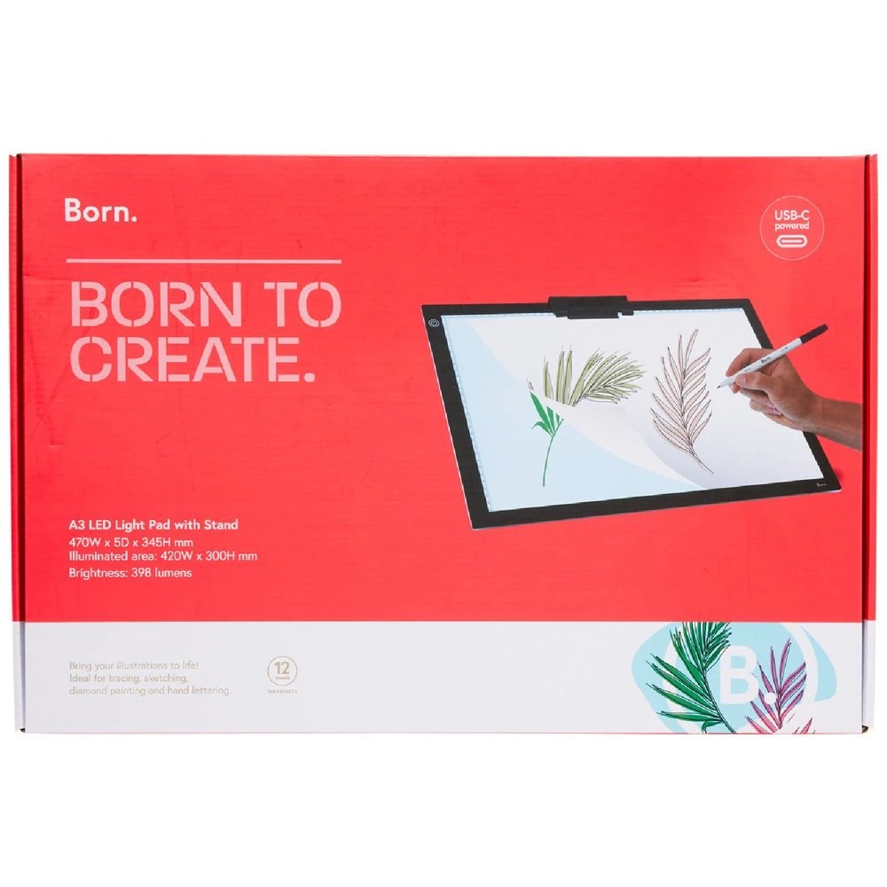 1 Born A3 LED Light Pad with Stand, 1 of 8