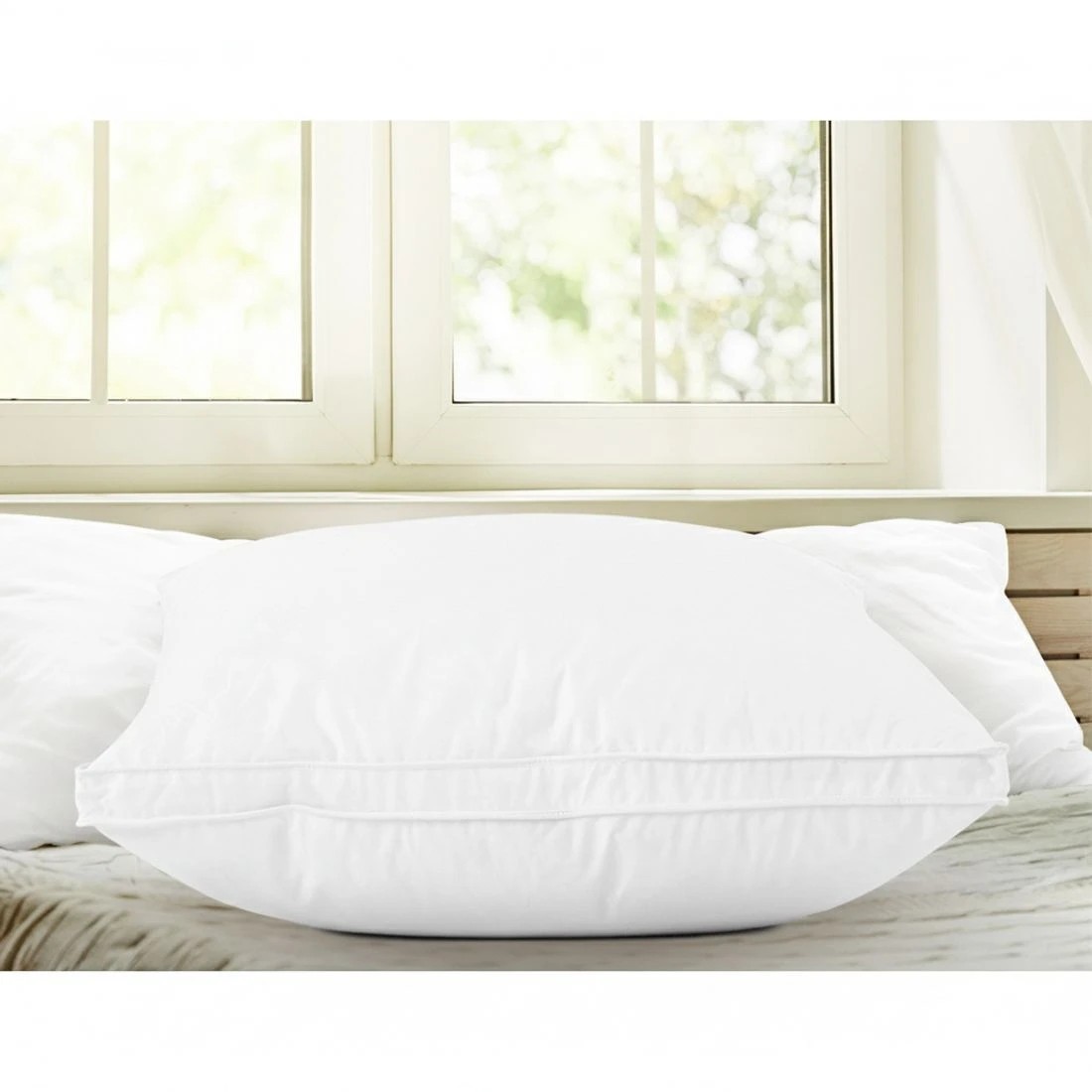 4 Giselle Bedding Duck Feather Down Pillow Luxury Twin Pack - White, 4 of 7