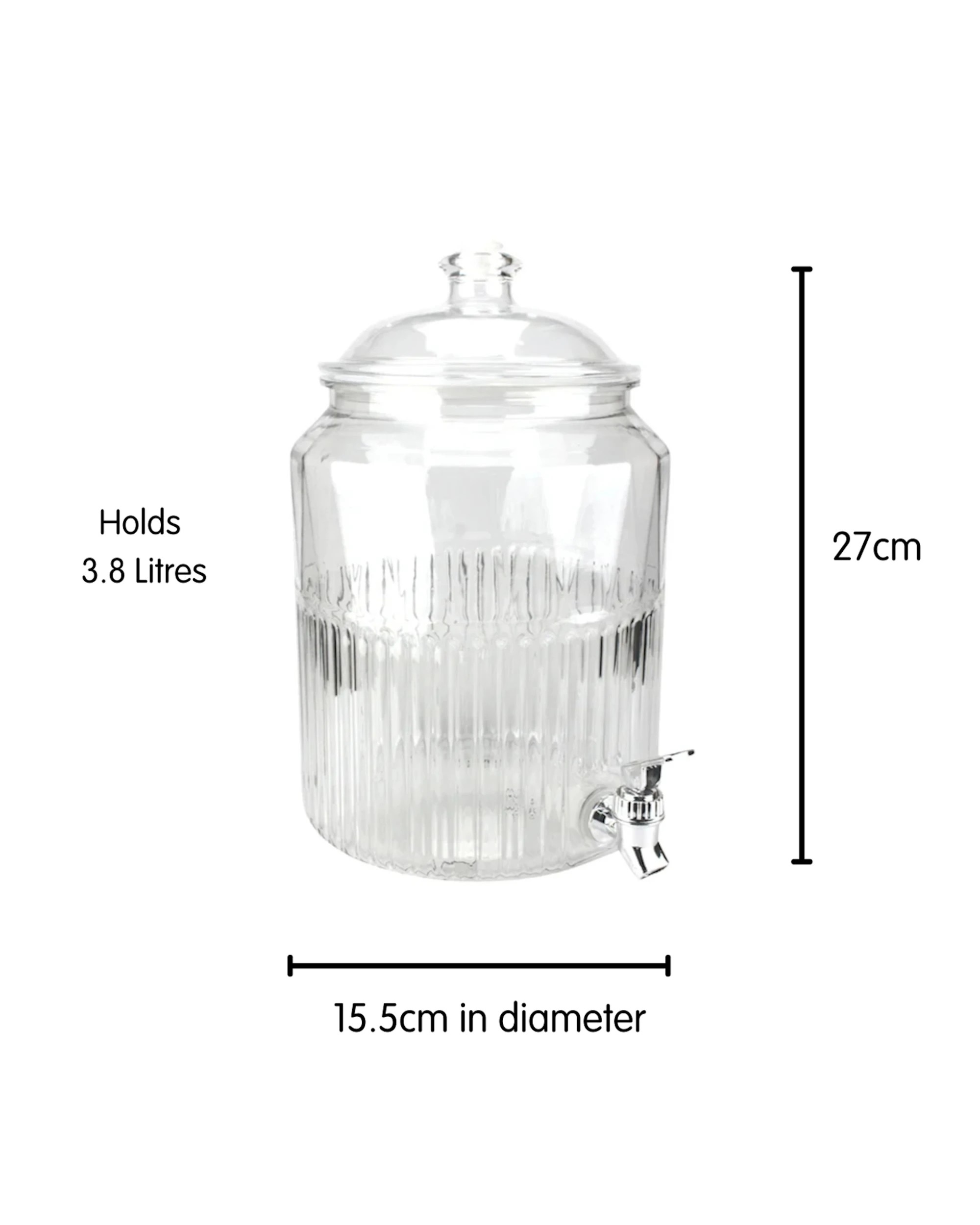 3 Party Maker Drink Dispenser With Tap 3.8L - Clear, 3 of 4