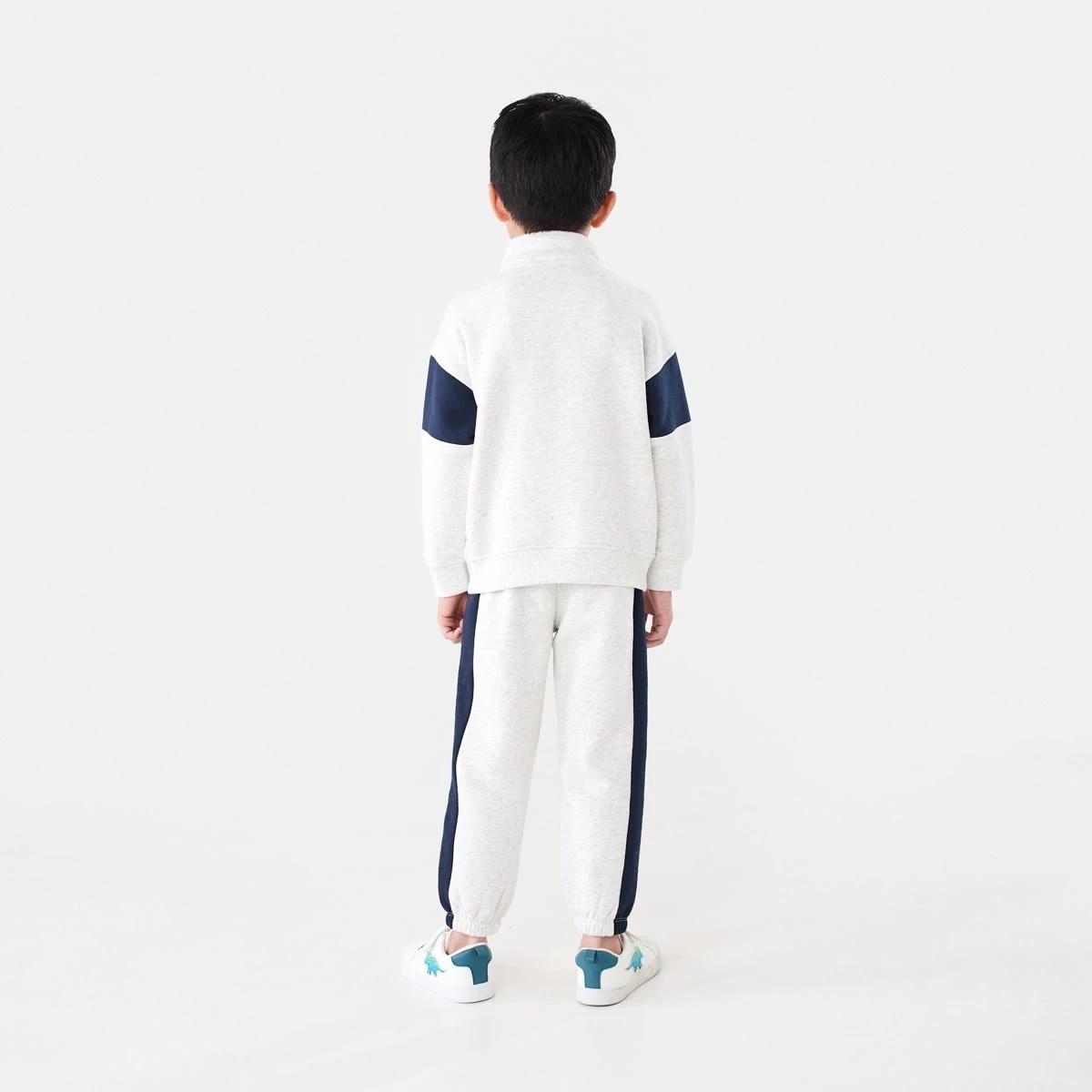 7 Quarter Zip Sweatshirt Wht Marle, 7 of 7