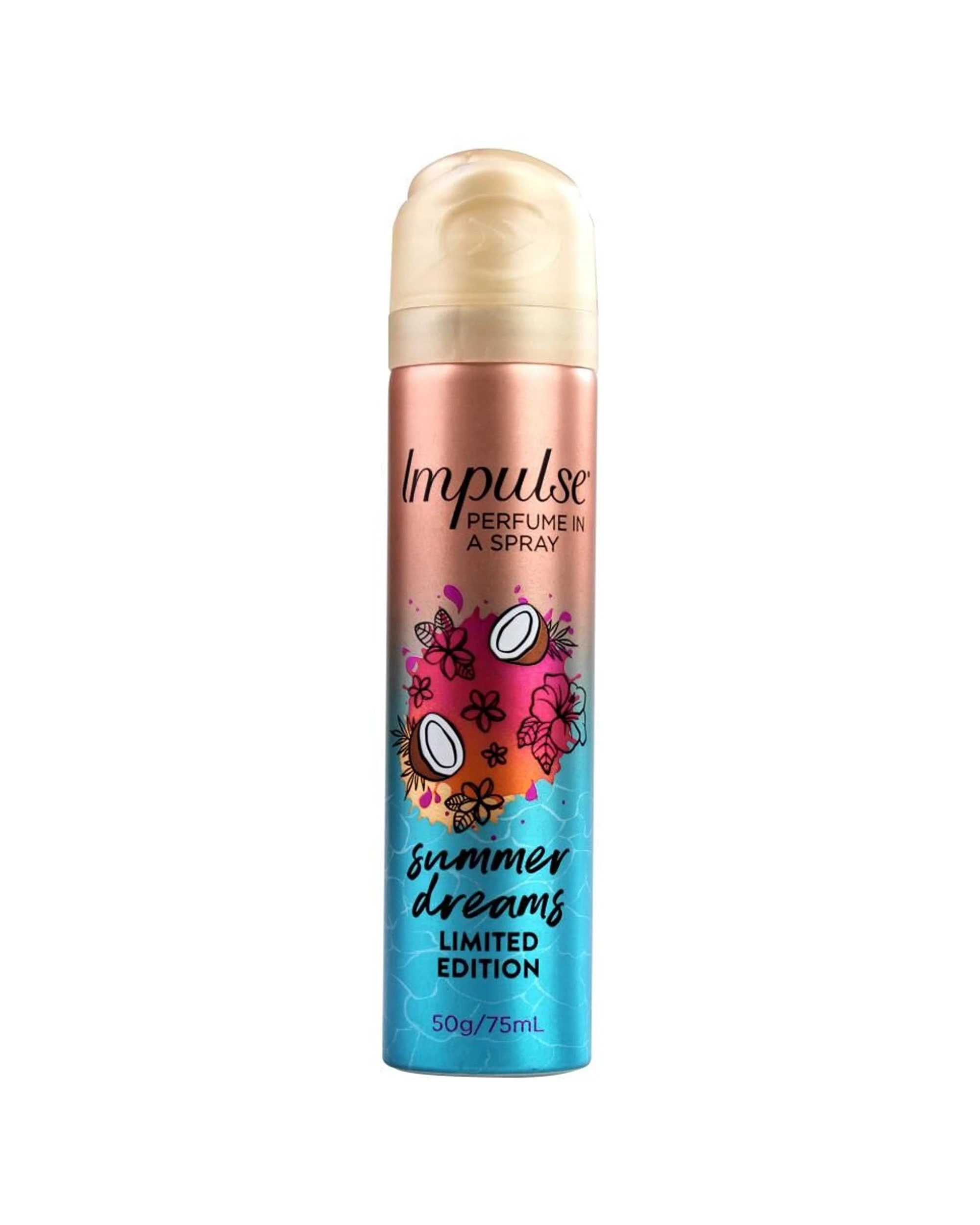 1 Impulse Limited Edition Summer Dreams Perfume Body Spray For Women 75ml - Multi, 1 of 2