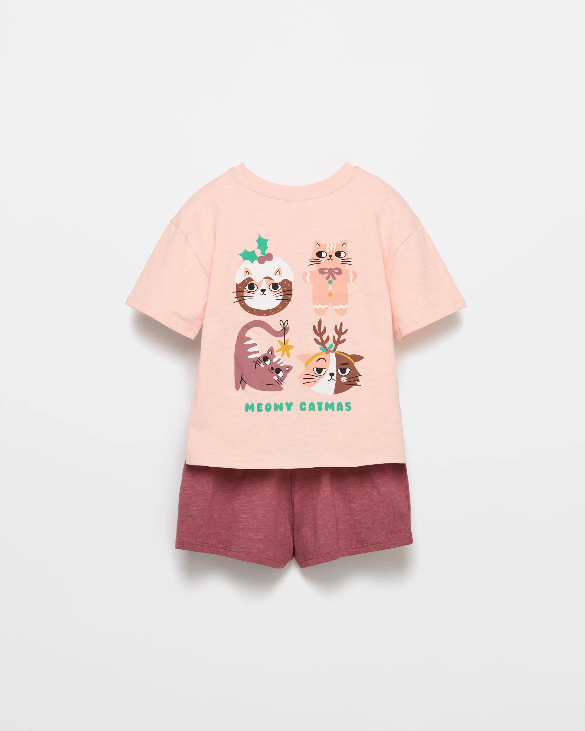 3 Target Kids Australian Cotton 2-piece T-shirt & Shorts Set, Pink — Size 5 PINK, 3 of 3
