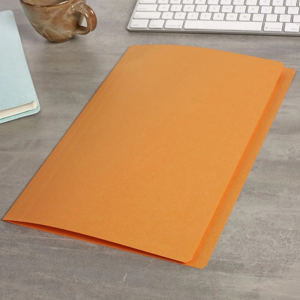 2 Avery Foolscap Manila Folder Orange 100 Pack, 2 of 2
