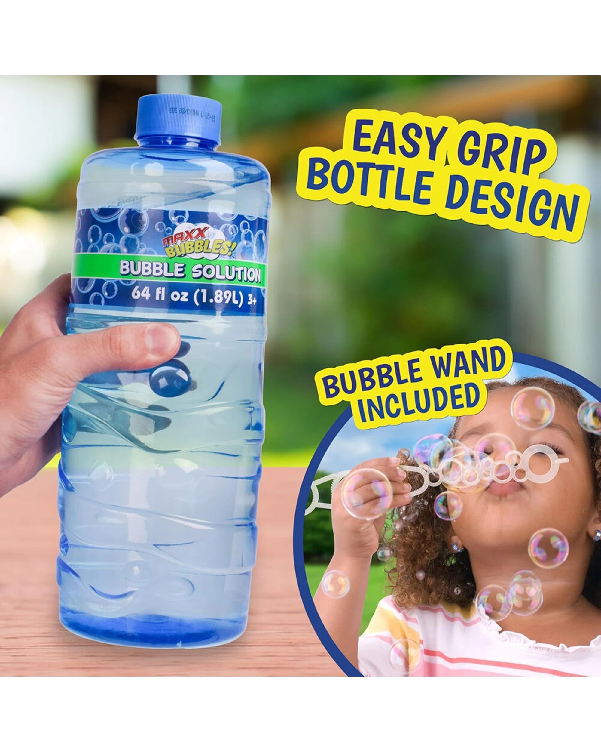 4 Maxx Bubbles Bubble Solution Refill Bottle 4pk 64oz Wand Kids Toy - Clear, 4 of 7