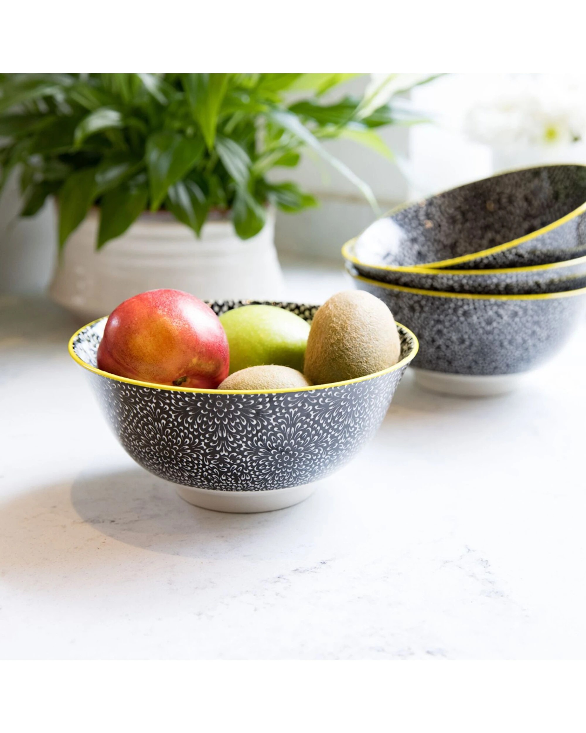 7 Mikasa 4pc Does It All Kitchen Glazed Bowl 15.7cm Durable Microwave Dishwasher Safe - Multi, 7 of 8