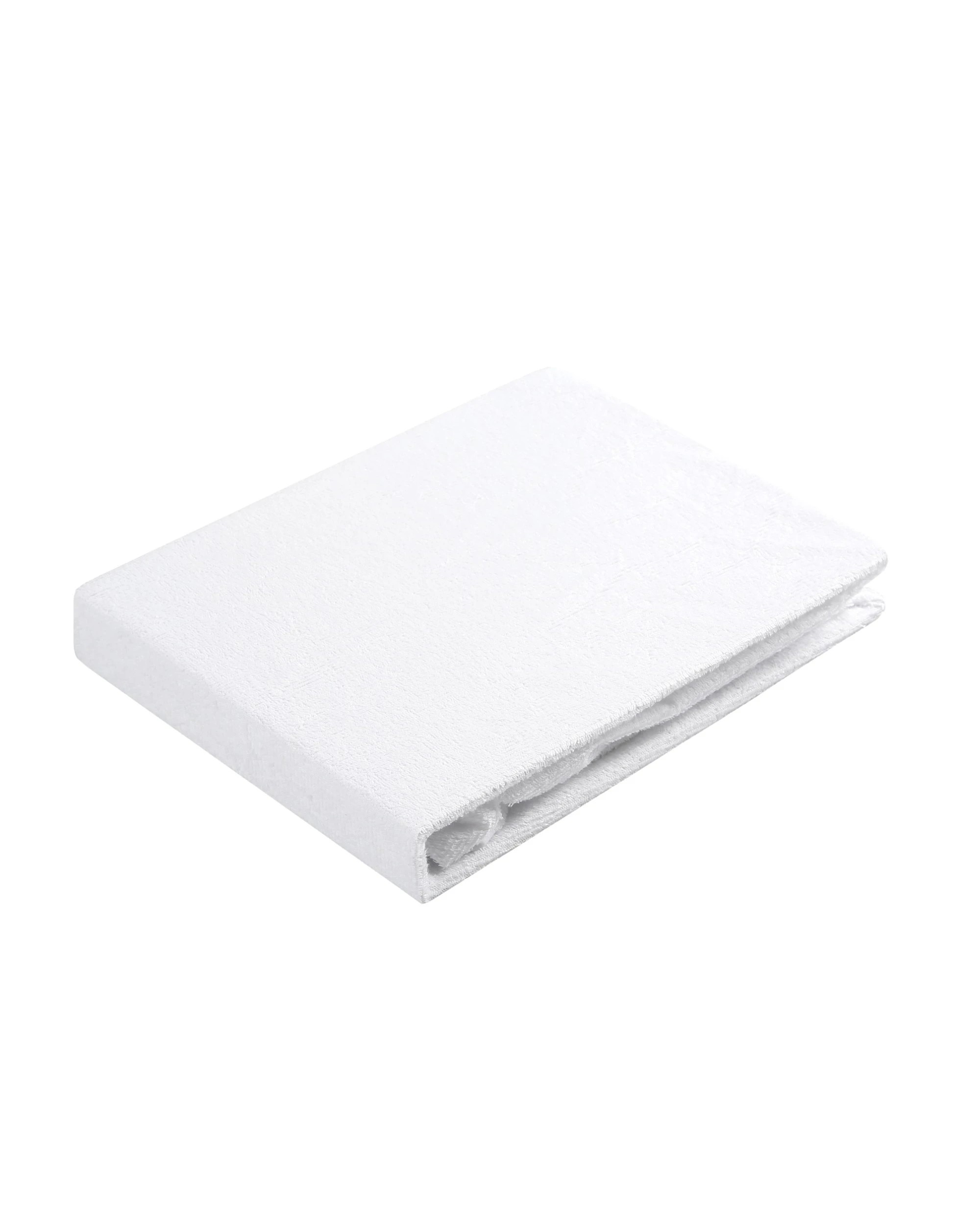 3 Dreamaker Baby Cotton Terry Towelling Waterproof Mattress Protector- Cot Standard - White, 3 of 4