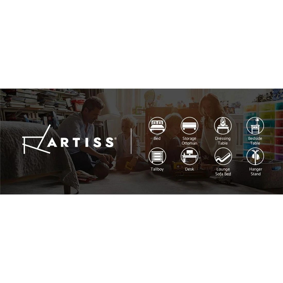 3 Artiss Bedside Table Vintage - White, 3 of 7