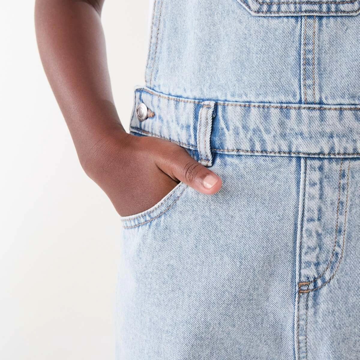 5 Denim Dungarees LIGHT WASH, 5 of 8