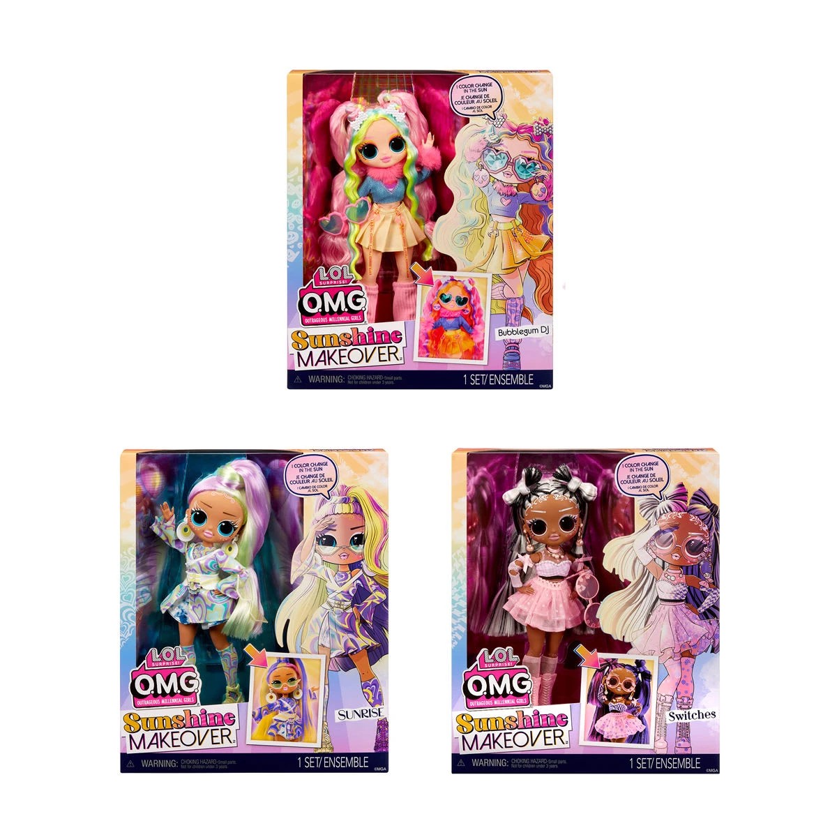 1 L.O.L Surprise! O.M.G. Sunshine Makeover Doll Set - Assorted, 1 of 11