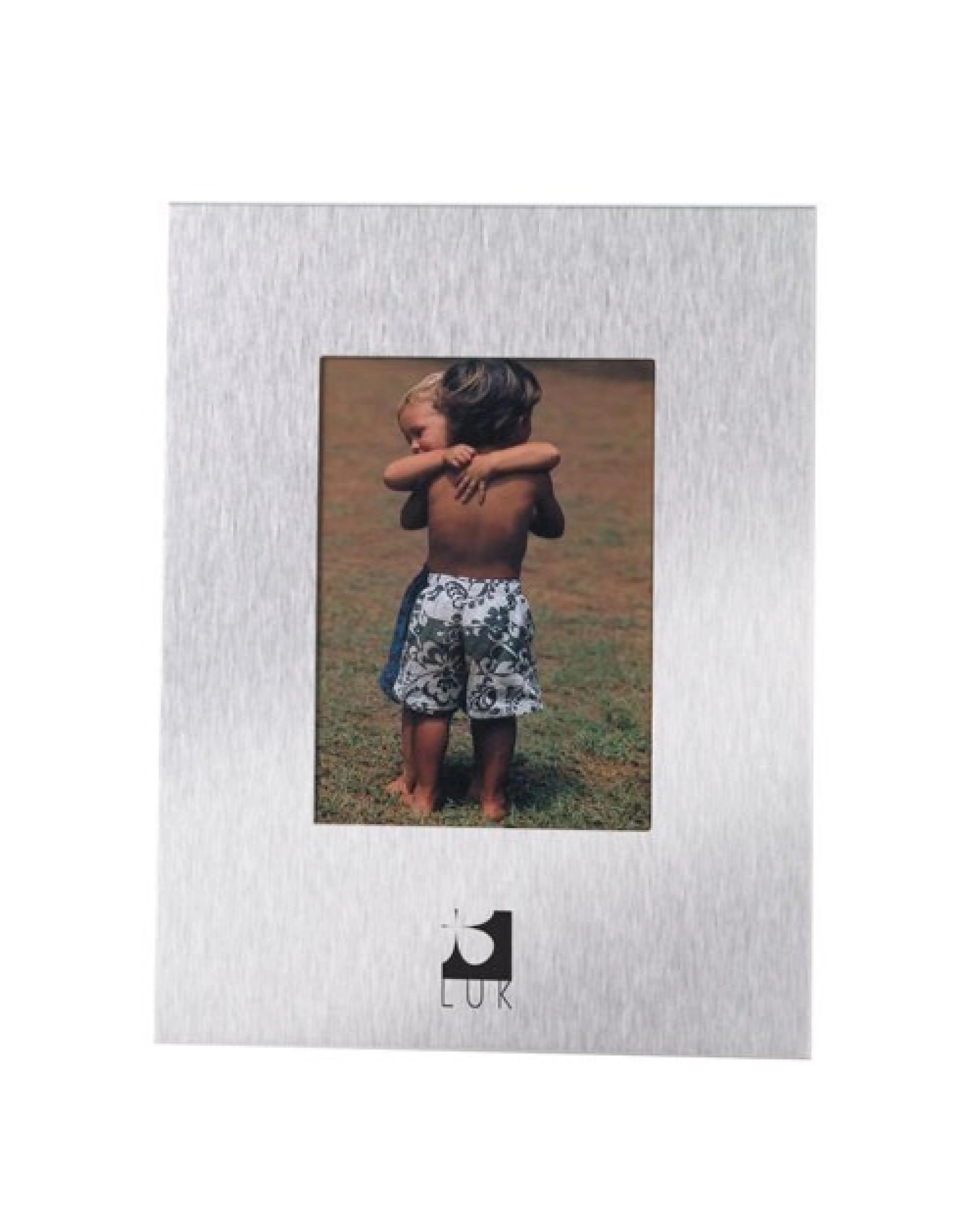 2 BR Home Brushed Aluminum Photo Frame with Table Stand, 2 of 3