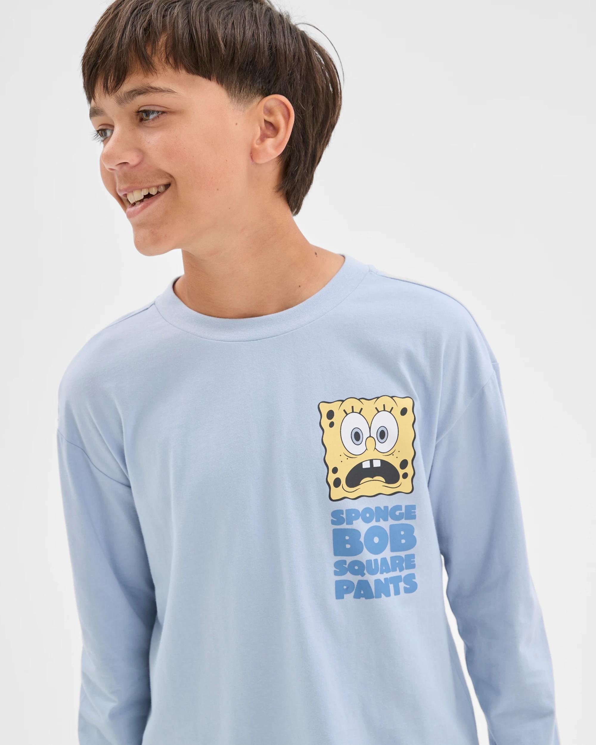 2 SpongeBob SquarePants Australian Cotton Older Boys Jersey Pyjama Set SPONGEBOB, 2 of 7
