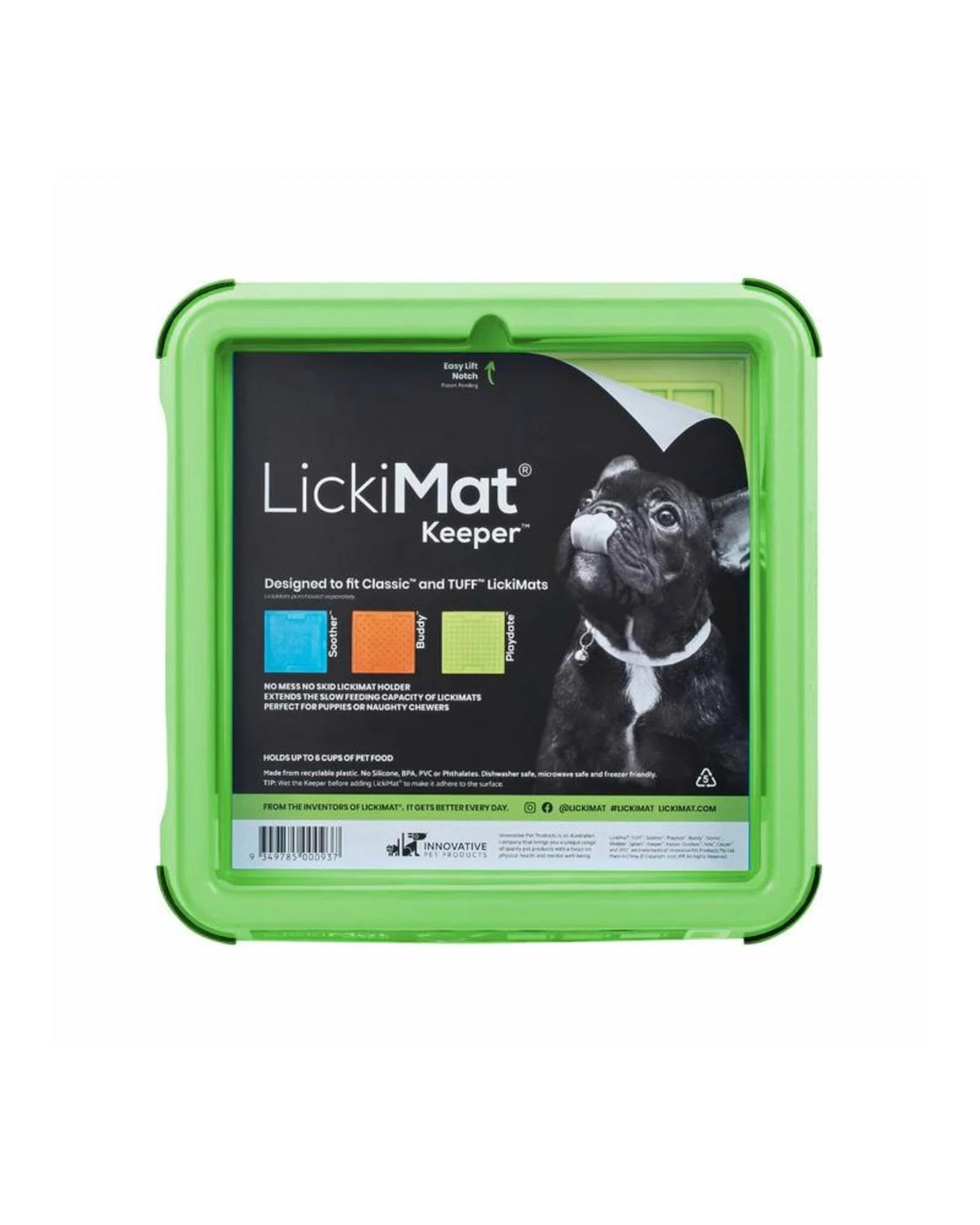1 Lickimat Dog Feeder Keeper Green, 1 of 1