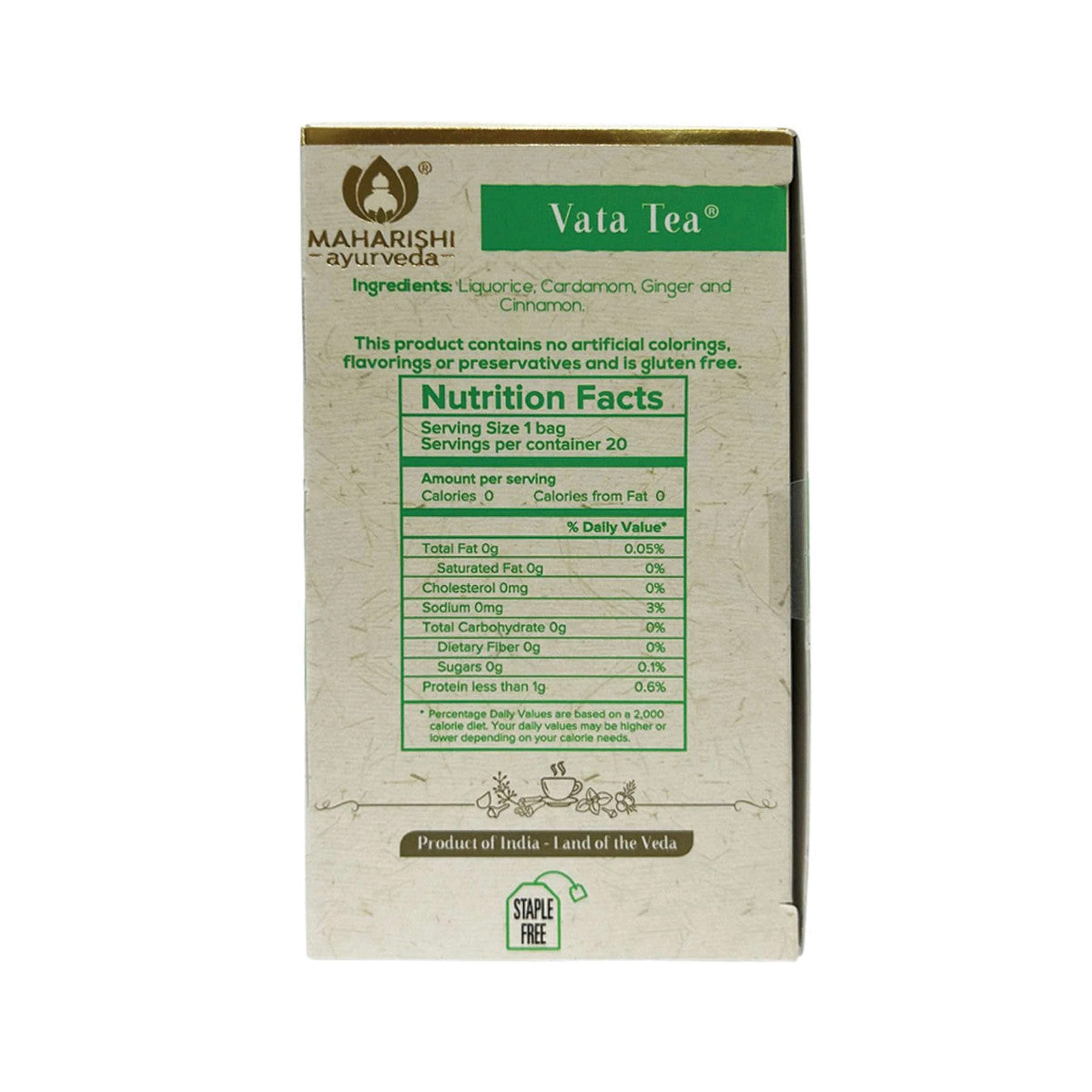 2 Maharishi Ayurveda Vata Tea x 20 Tea Bags, 2 of 4