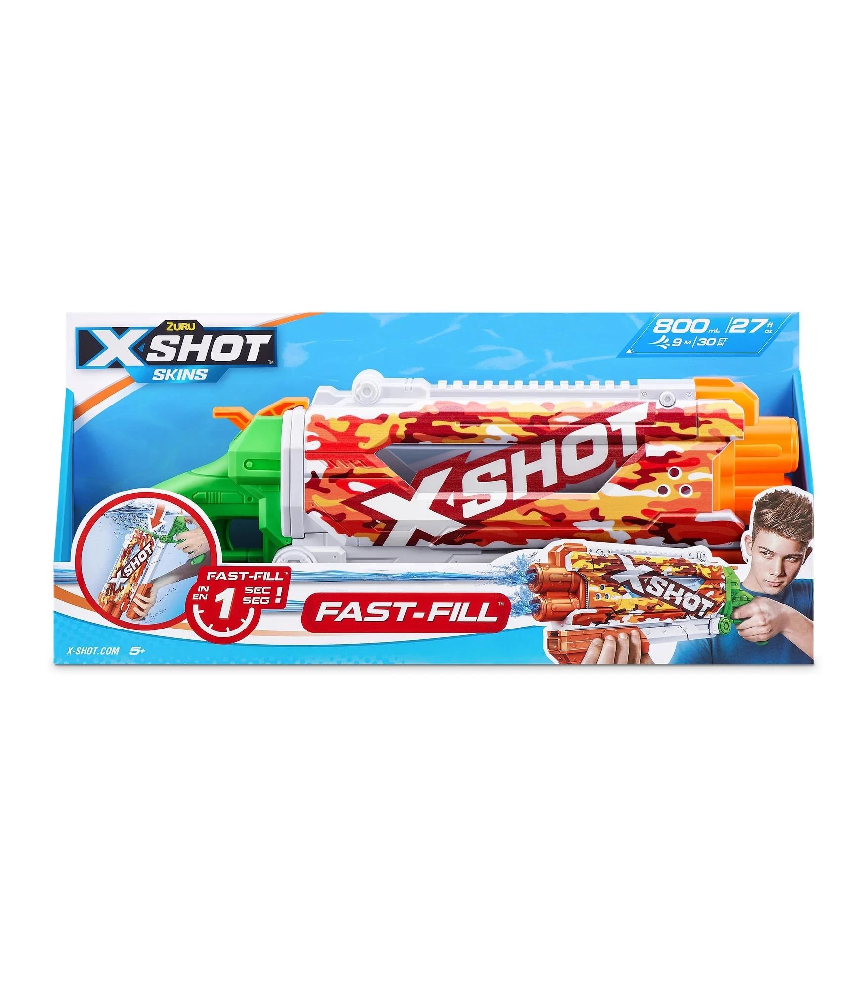 2 XSHOT Water Fast-Fill Skins Water Blaster - Assorted* - Multi, 2 of 8