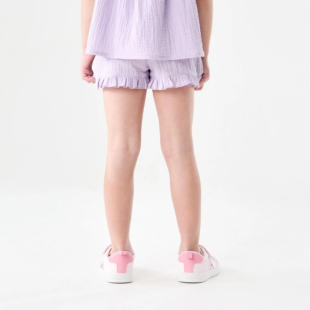 2 Frill Hem Shorts PASTEL LILAC, 2 of 6
