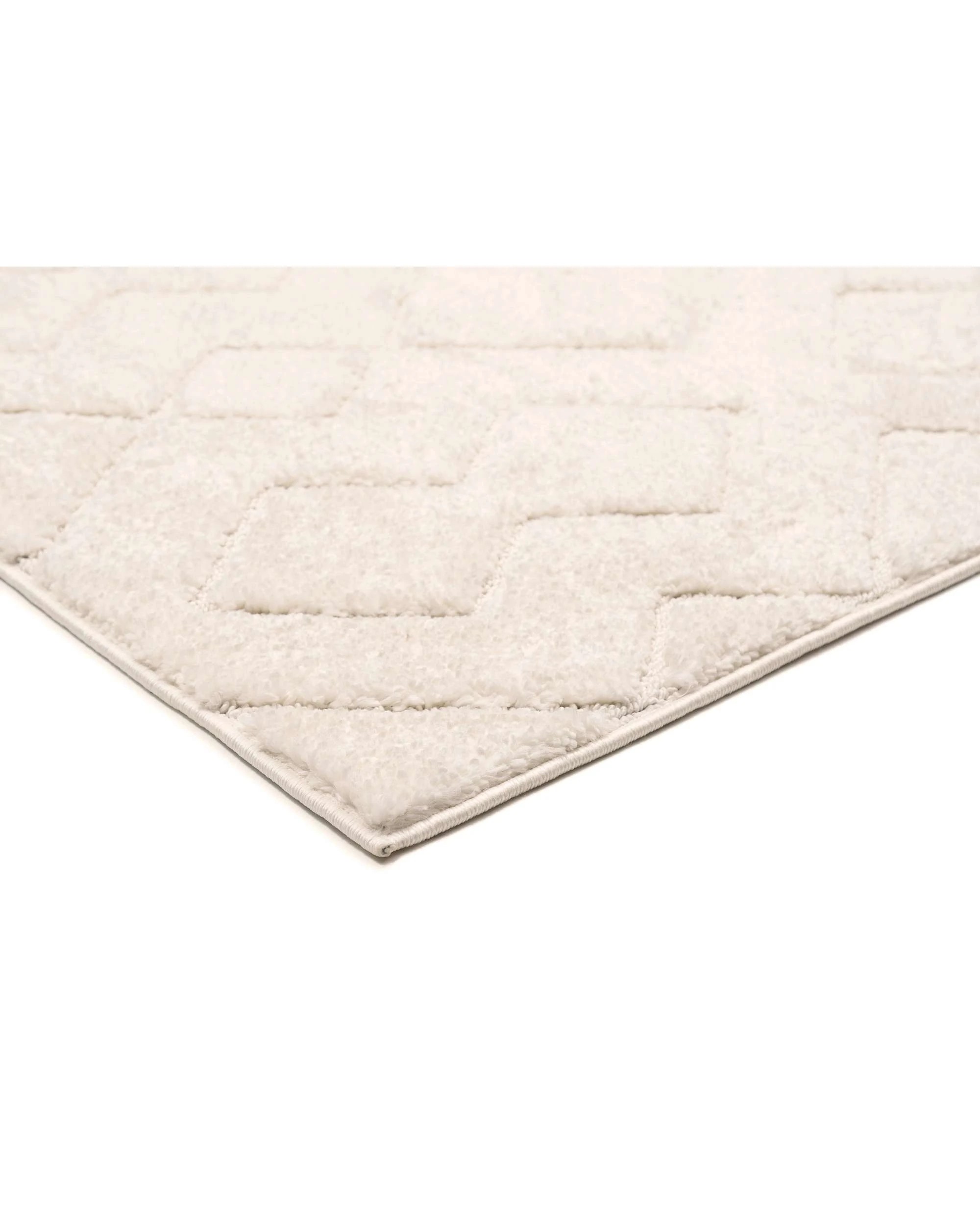 4 Loopsie Albo Diamond Rug-330cm x 240cm - White, 4 of 9