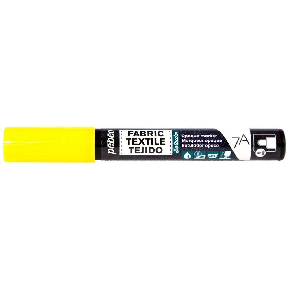 1 Pebeo 7A Opaque Marker 4mm Yellow, 1 of 2