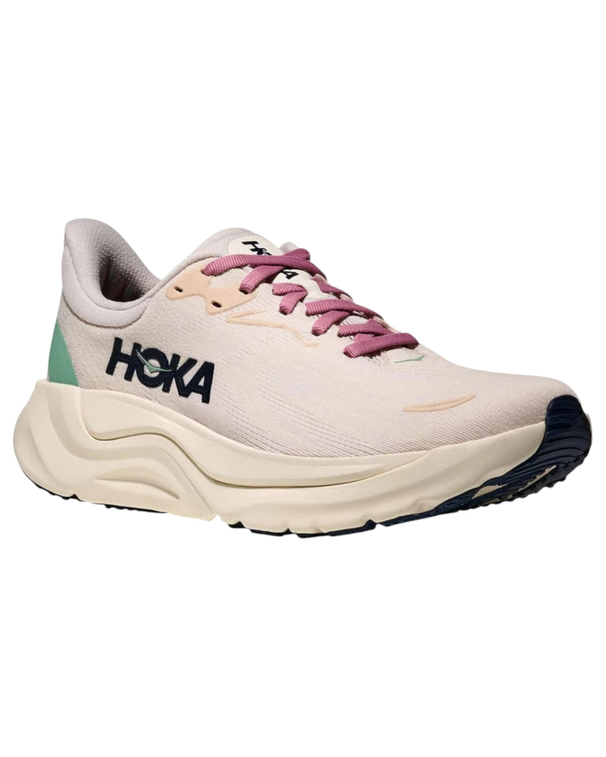 3 Hoka Womens Arahi 8 Athletic Running Shoes ROSE CREAM, 3 of 8