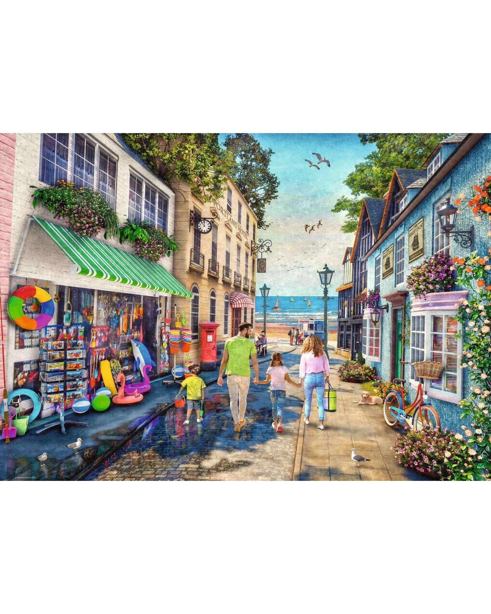 2 Ravensburger Down the Lane #3 Seaview Lane 1000 Piece Jigsaw Puzzle, 2 of 2