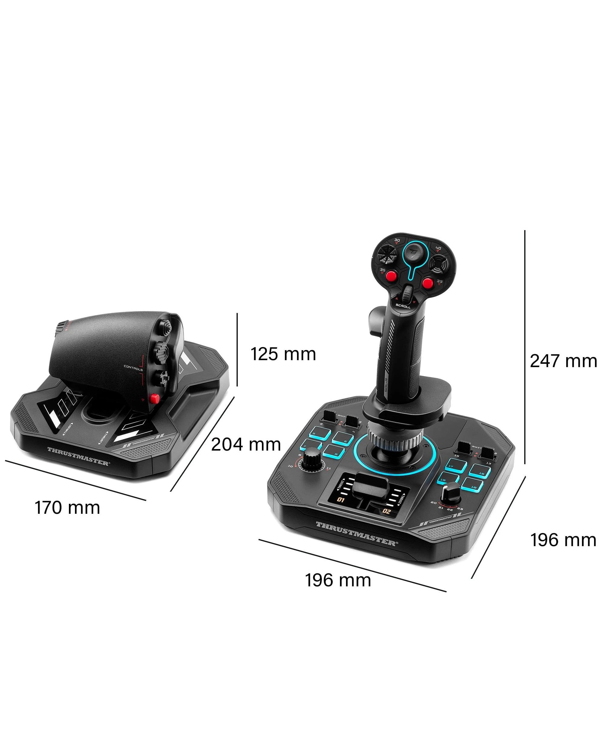 6 Thrustmaster Sol-R 4 HOTAS - Joystick and Throttle for PC - Black, 6 of 7