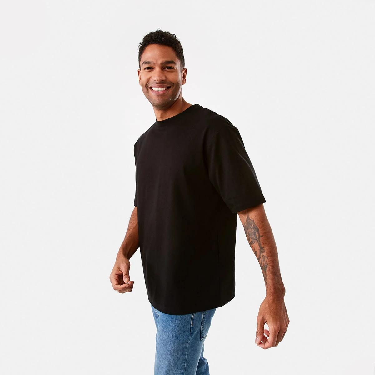 2 Oversized Heavyweight T-shirt Black, 2 of 6