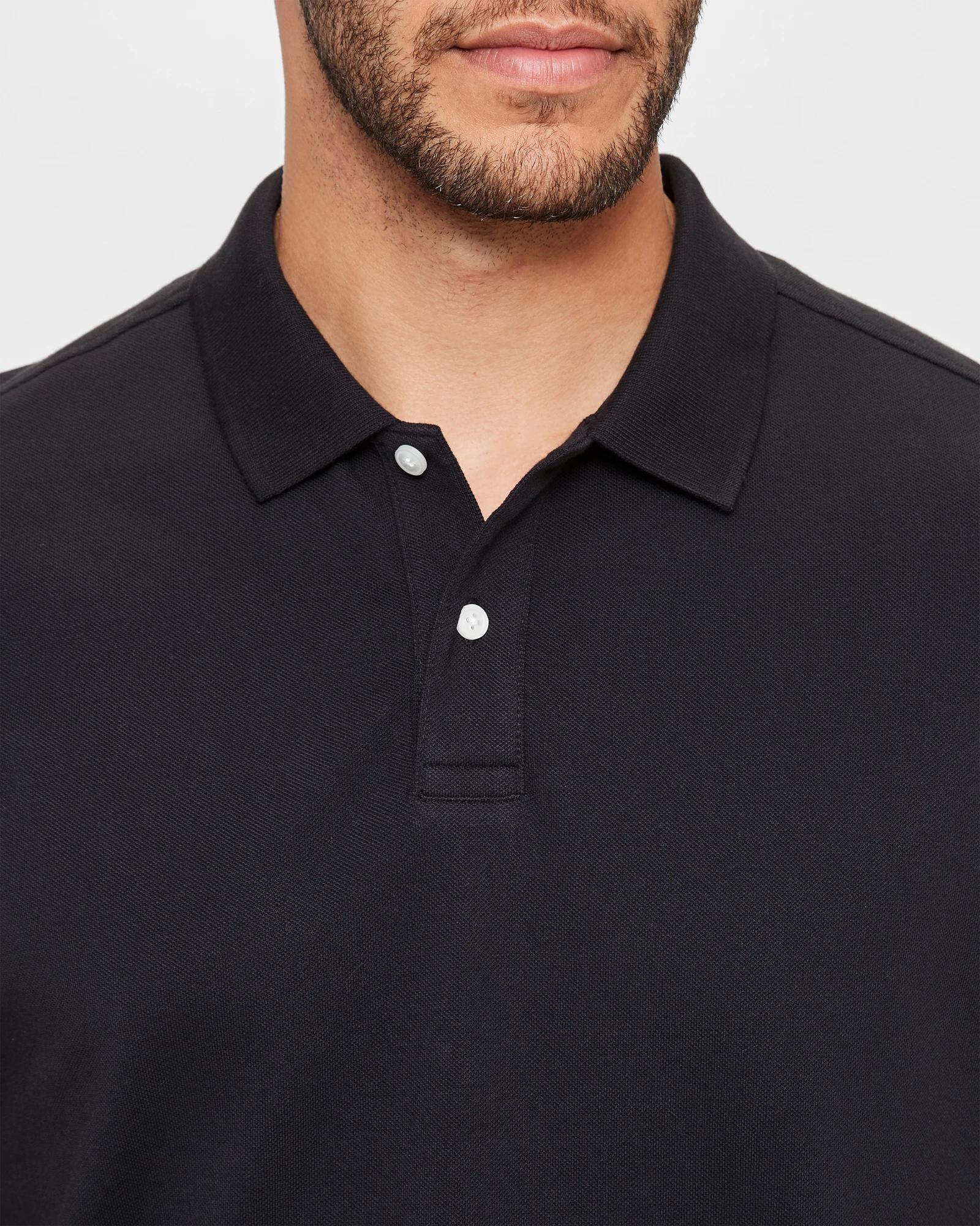 5 Target Australian Cotton Pique Polo Shirt BLACK, 5 of 6