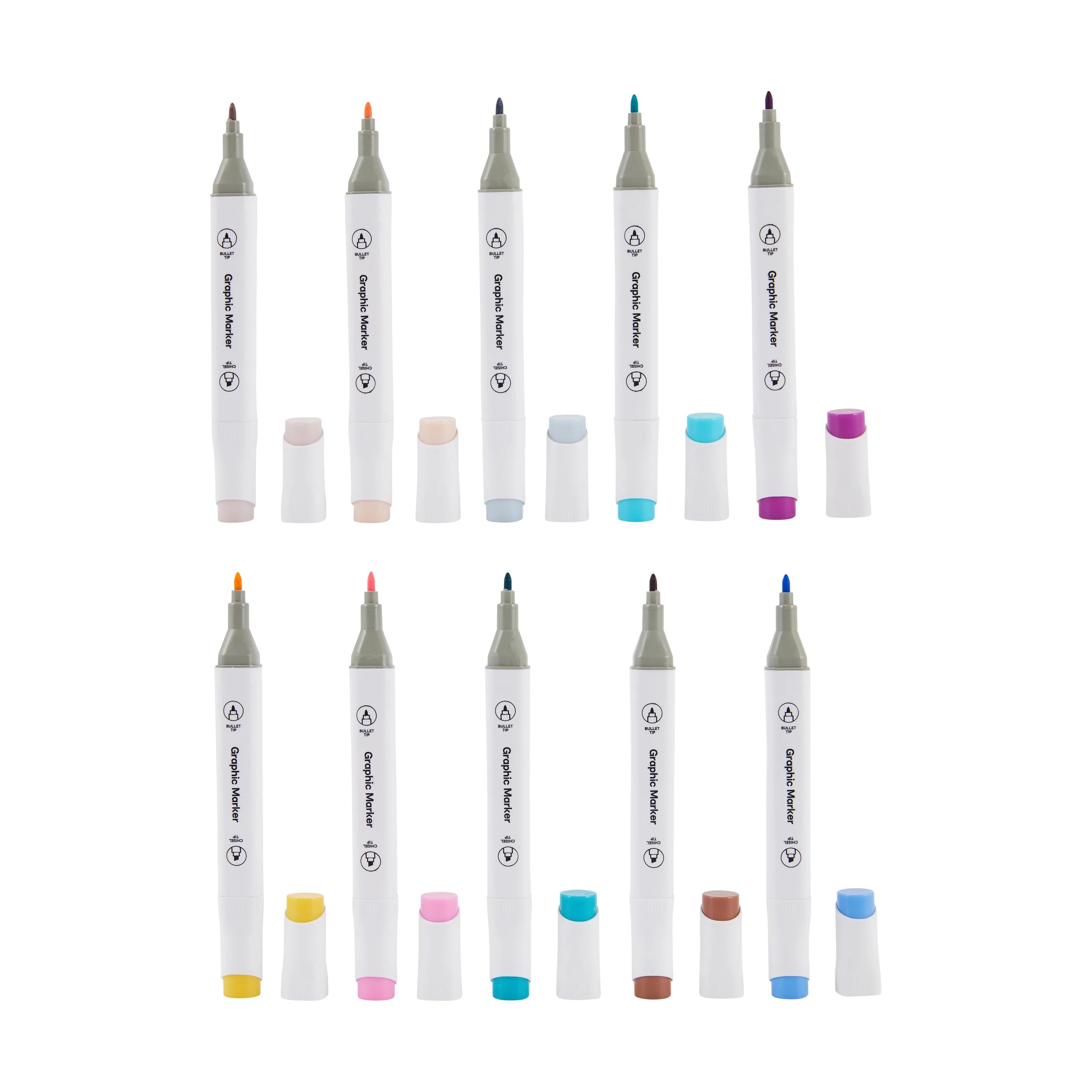 5 20 Pack Dual-Tip Markers Set - Stripe, 5 of 10