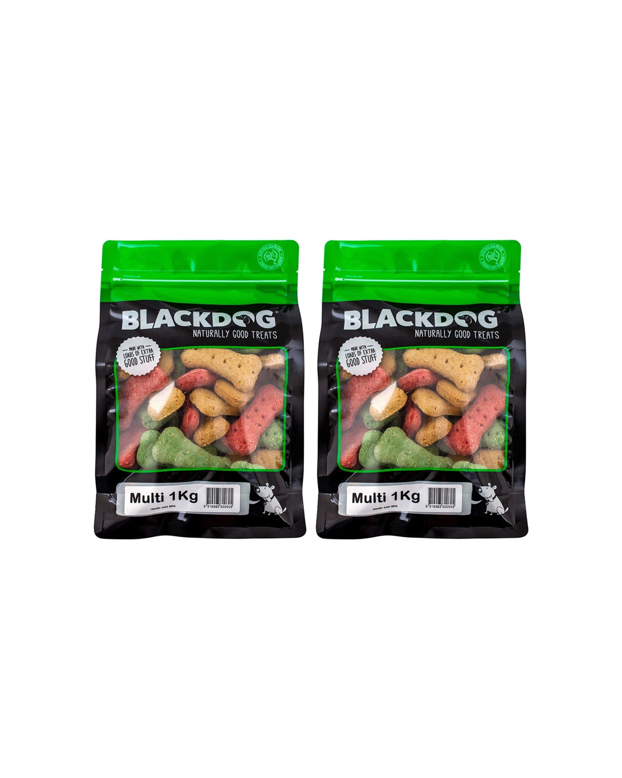 1 Blackdog Multi Mix Biscuits Dog Treats 2 Pack Oven Baked High Antioxidants - Multi, 1 of 1