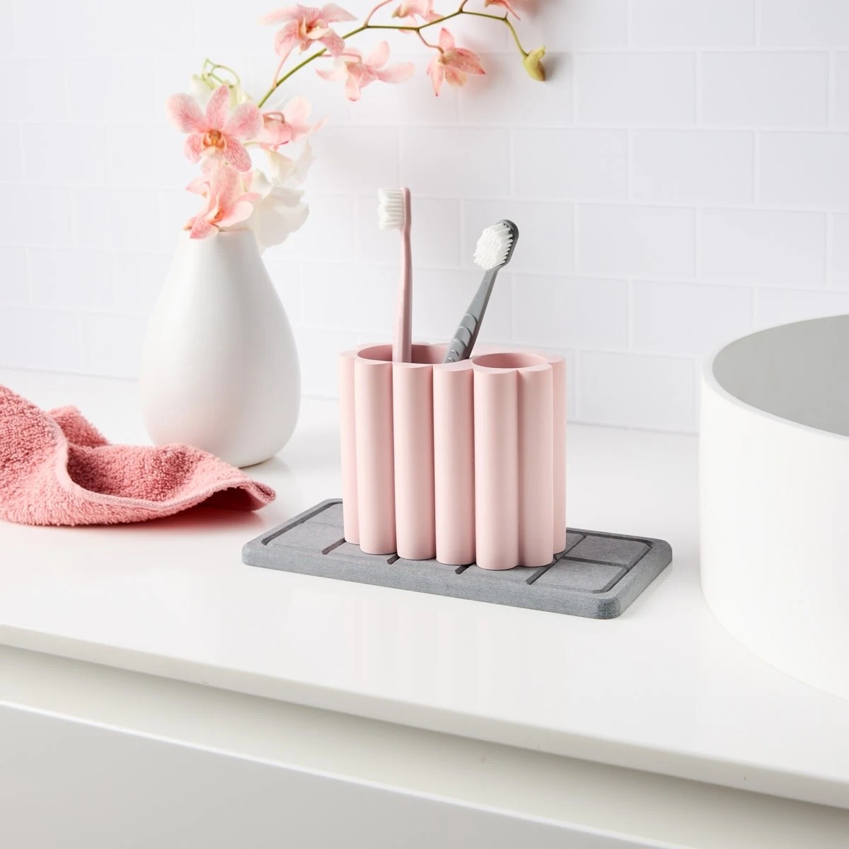 3 Stone Dry Bathmat and Tray Set, 3 of 9