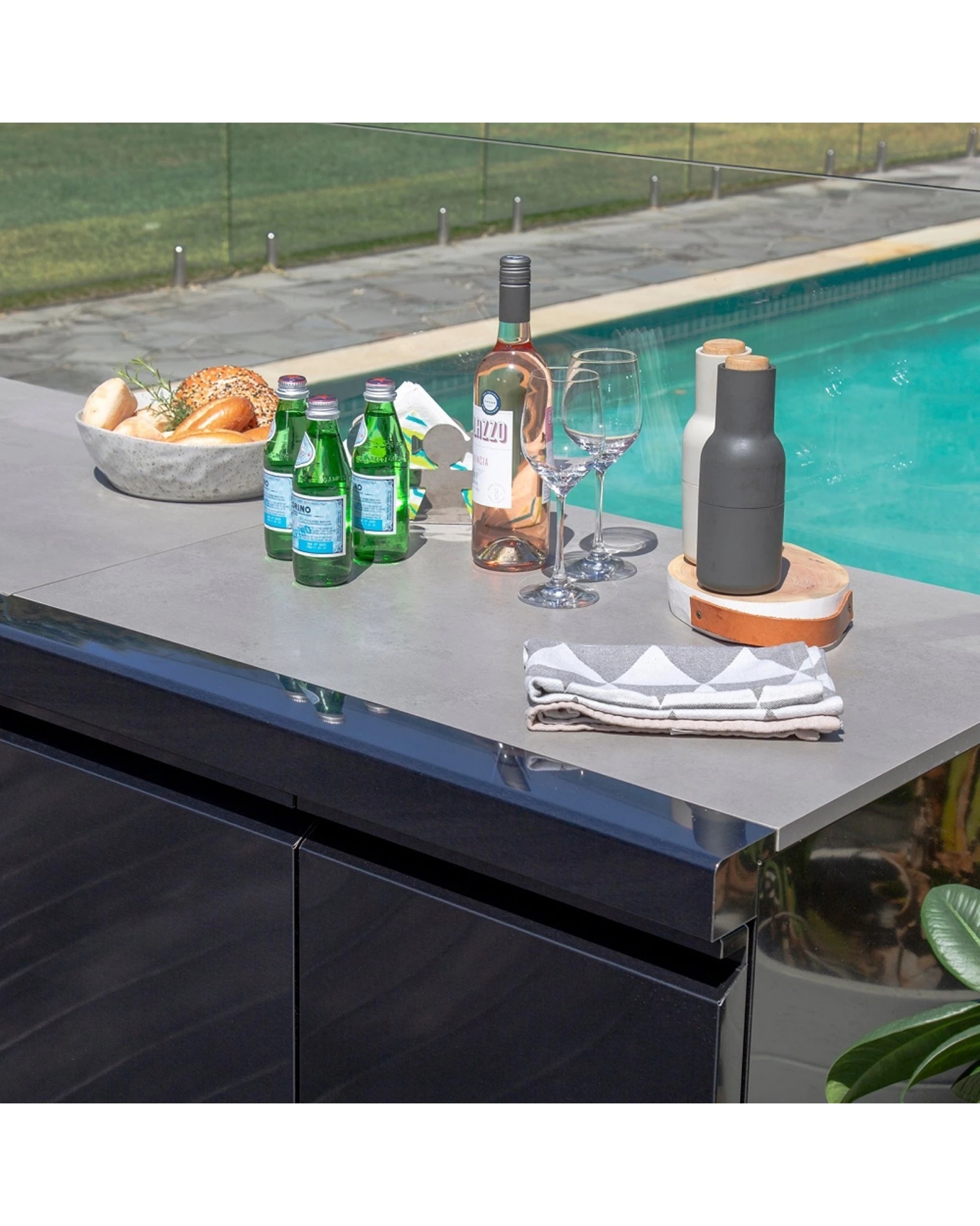 4 Gasmate Nova Graphite Storage Space Module Compact Outdoor Kitchen Cabinet - Charcoal, 4 of 5