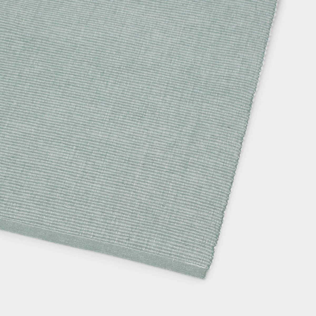 2 Sage Green Ribbed Table Runner, 2 of 5