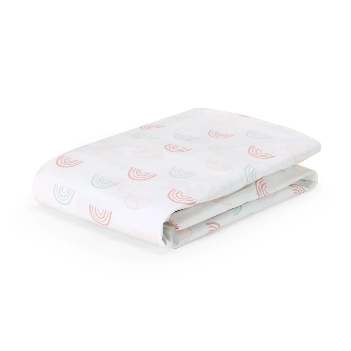 2 2 Pack Organic Cotton Fitted Cot Sheets - Rainbow and Pink Gingham, 2 of 6