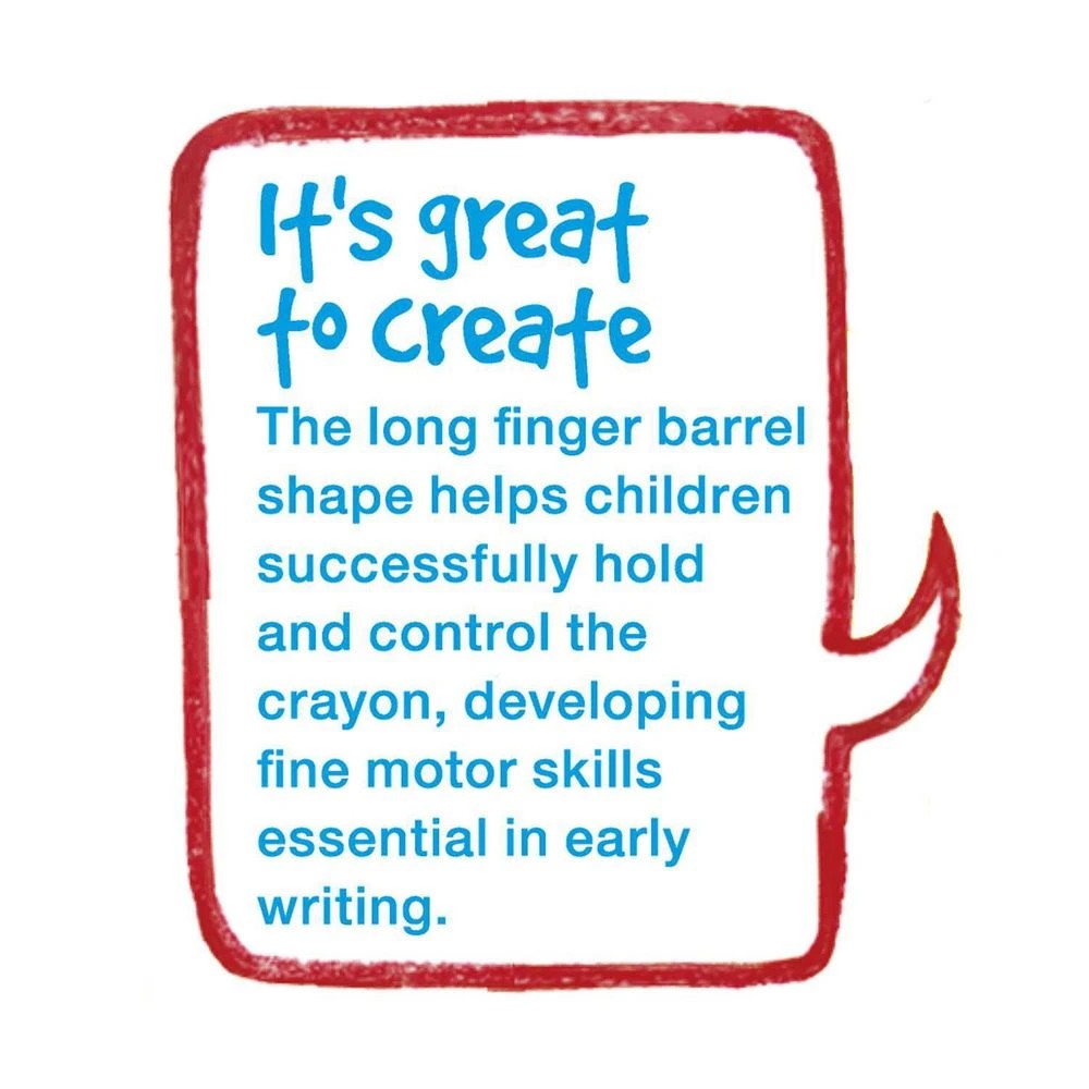 6 Faber-Castell Little Creatives Easy Grasp Finger Crayons 6, 6 of 8