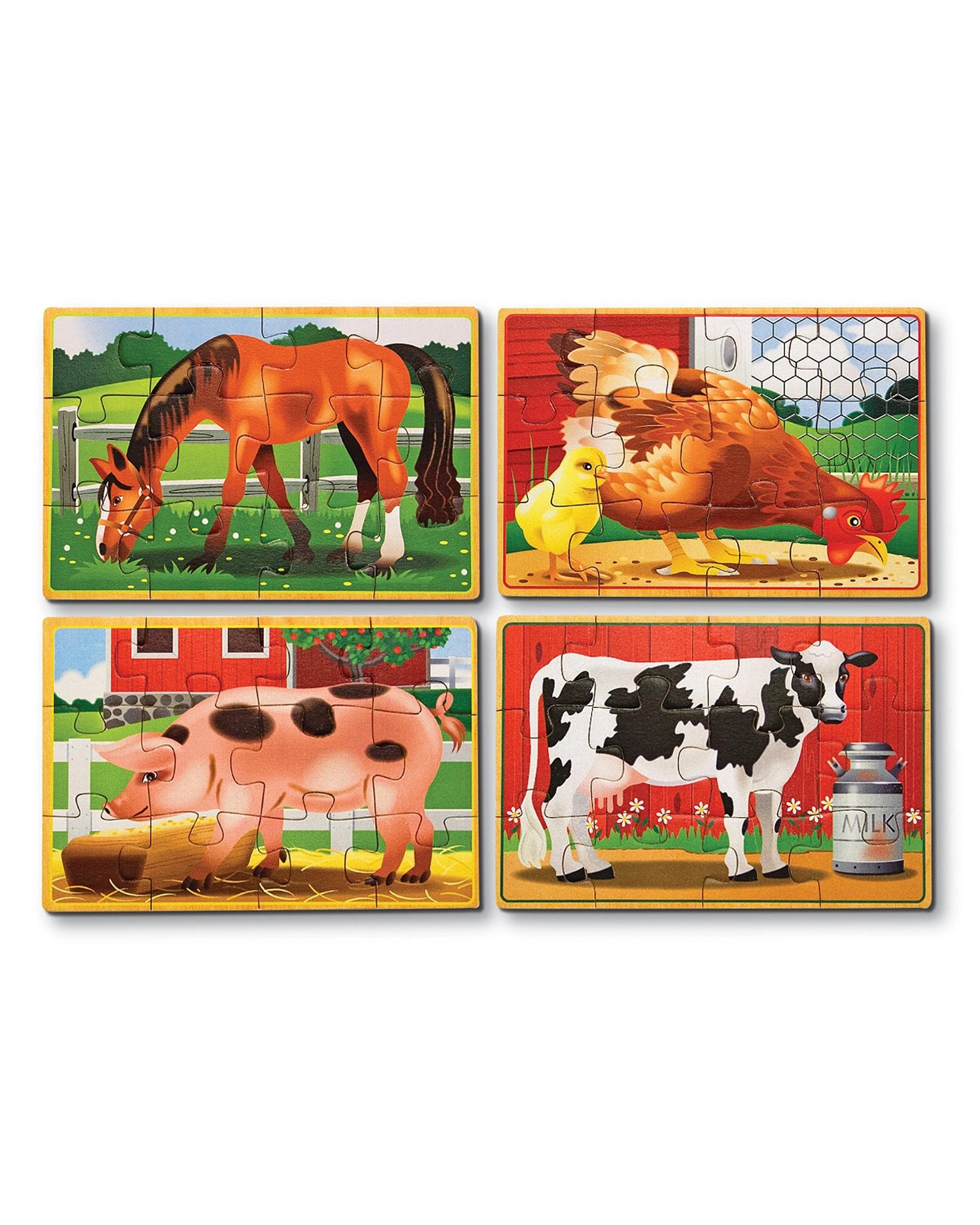 Melissa and Doug Farm Jigsaw Puzzle in a Box - Kmart