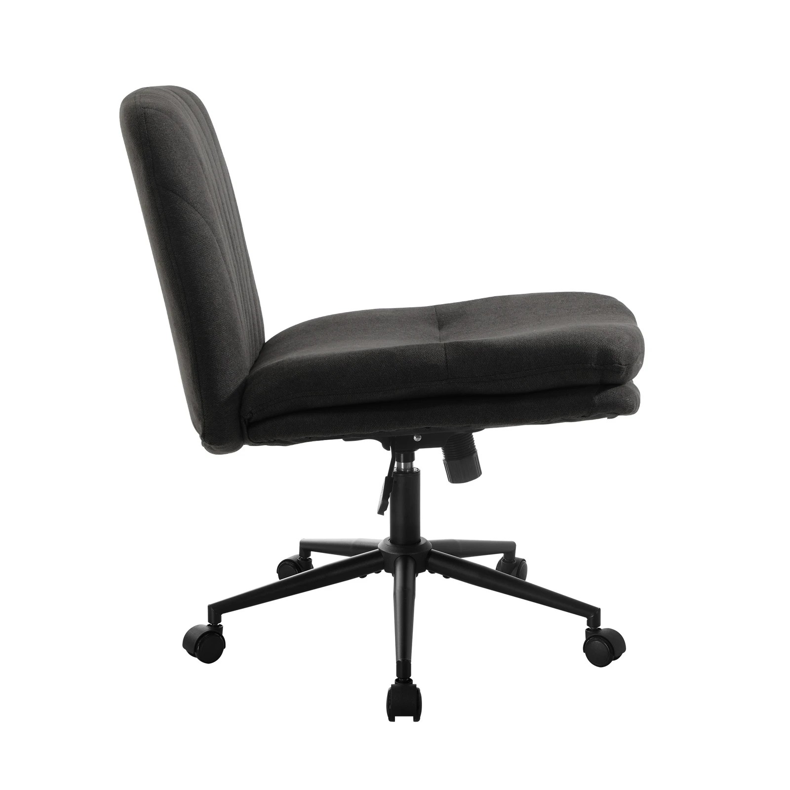 8 Oikiture Armless Office Desk Chair Linen
 - Charcoal, 8 of 10