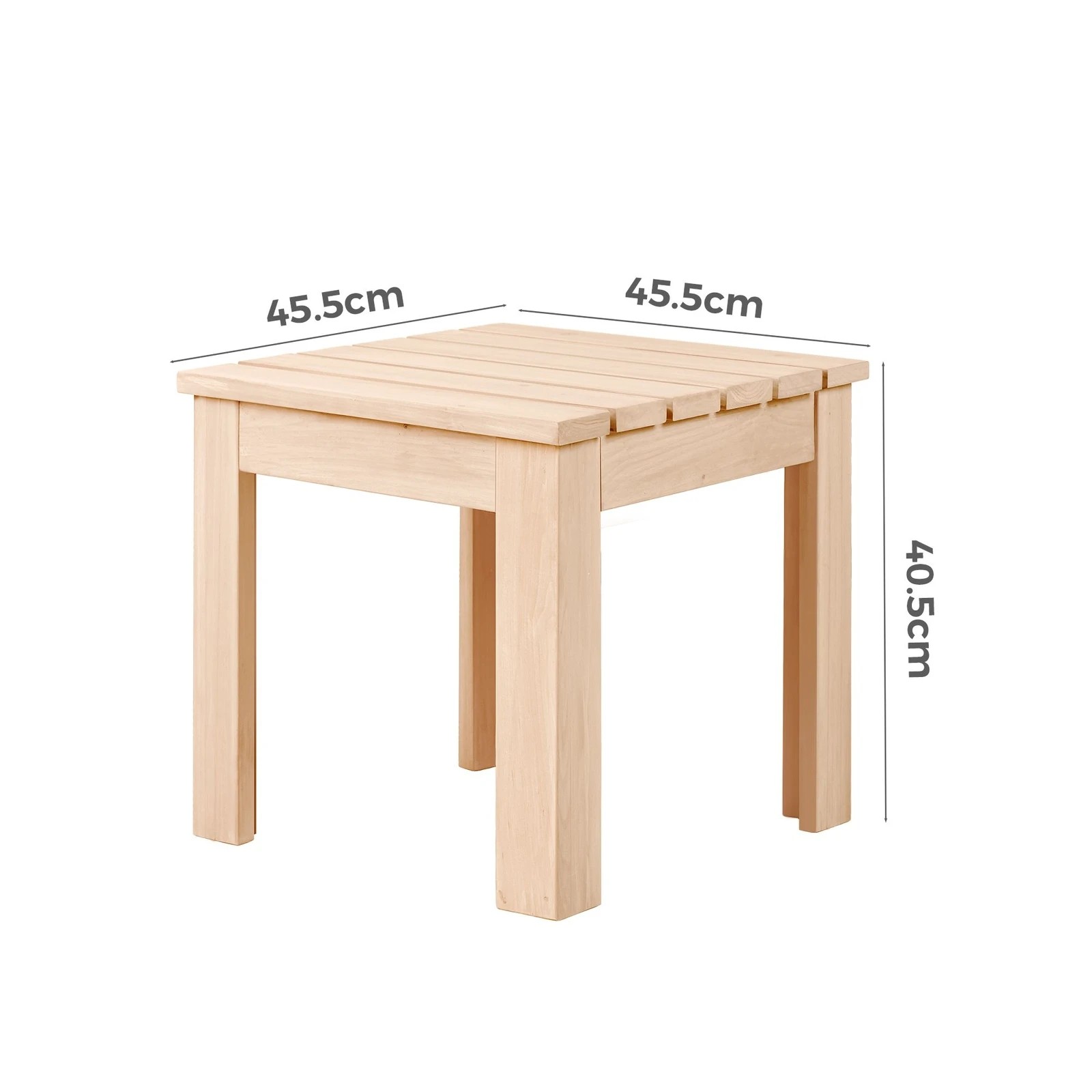 7 Alfordson Adirondack Chair Table 2PCS Set Wooden Outdoor Furniture Beach - Natural, 7 of 9