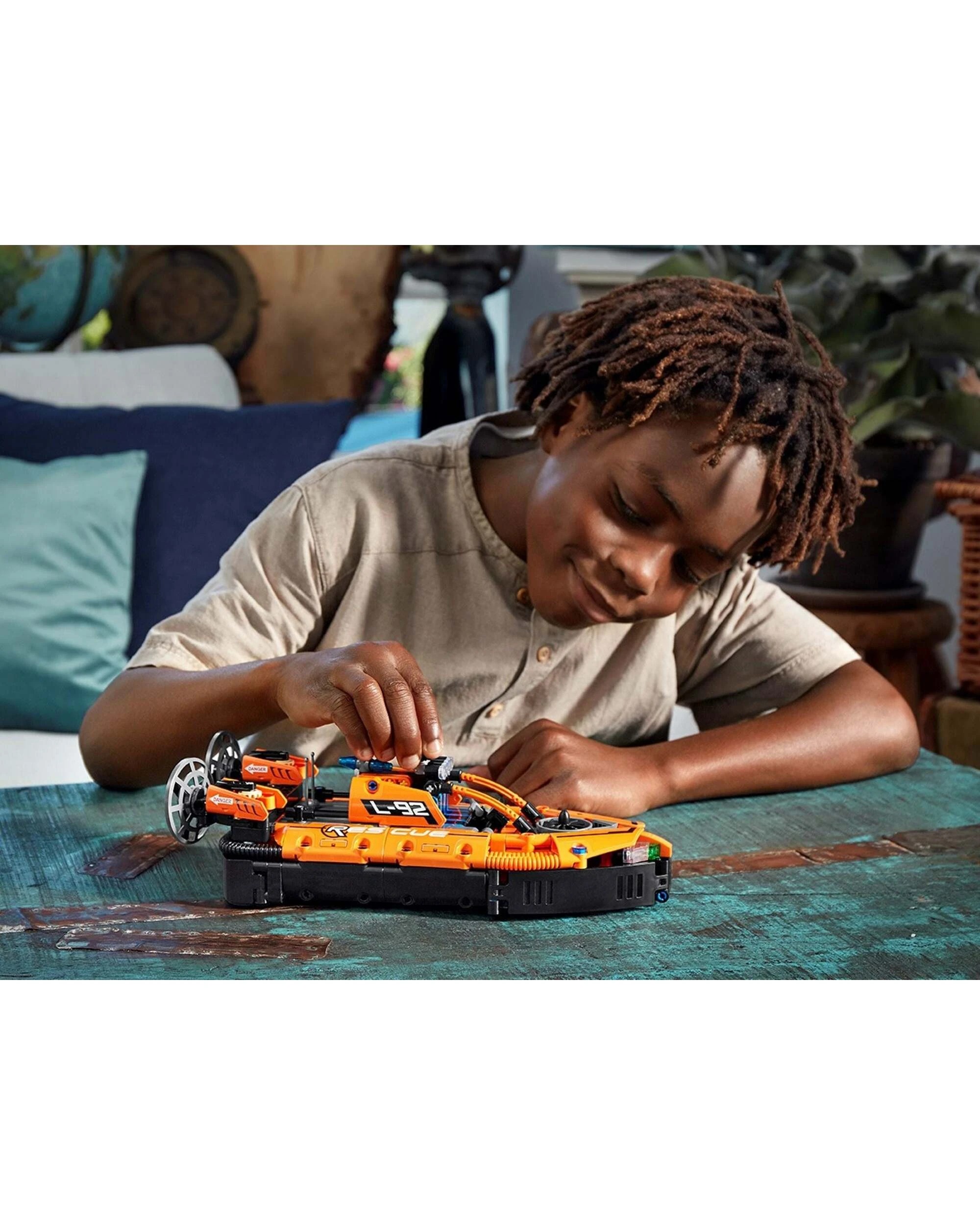 2 LEGO 42120 Rescue Hovercraft & Twin-Engine Aircraft Building Kit, 2 of 5