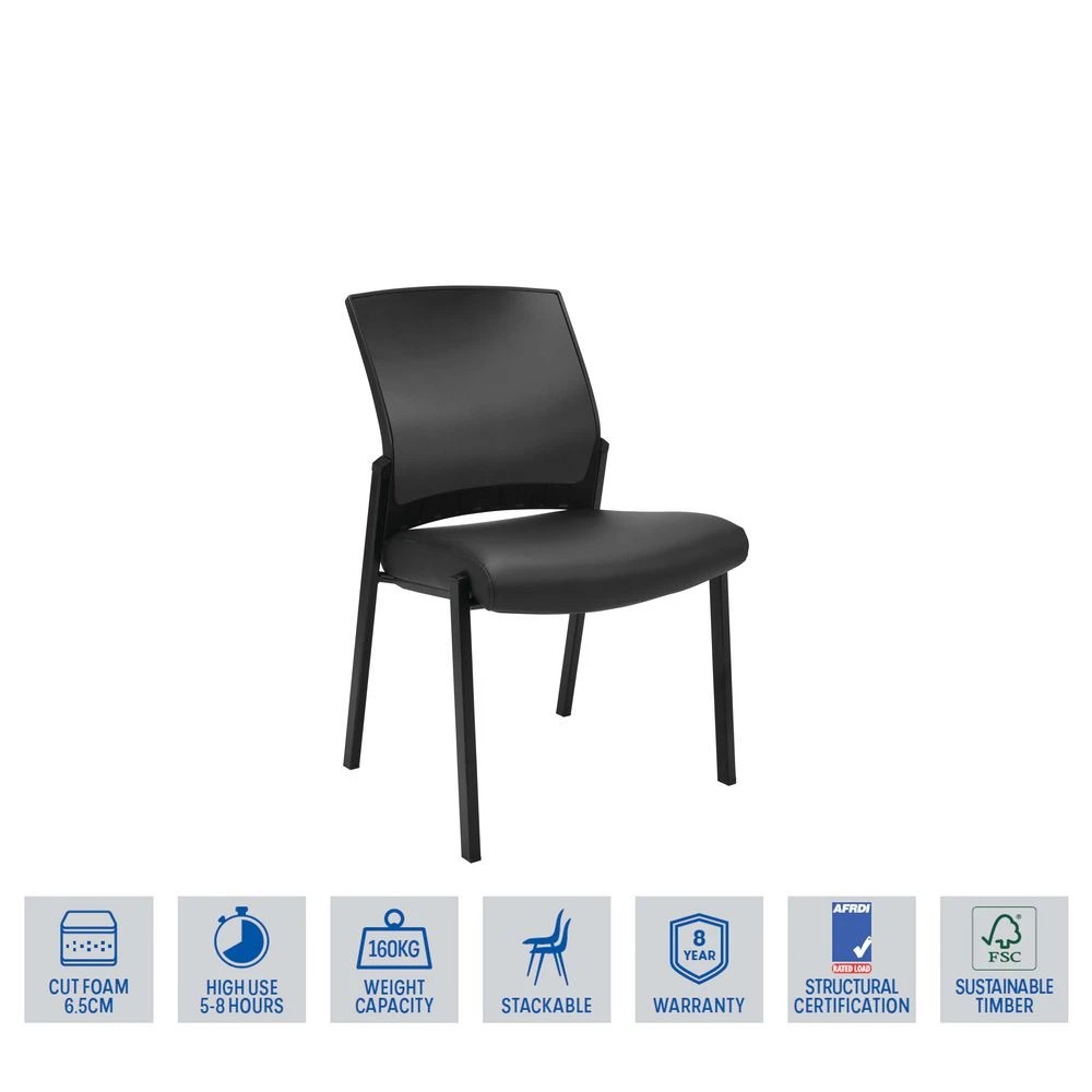 2 Matrix Antimicrobial Visitor Chair Visitor Chairs and Stools, 2 of 6