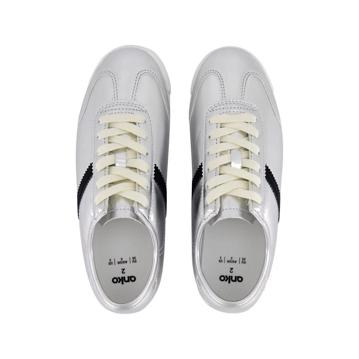 2 Senior Retro Sneakers Silver, 2 of 5