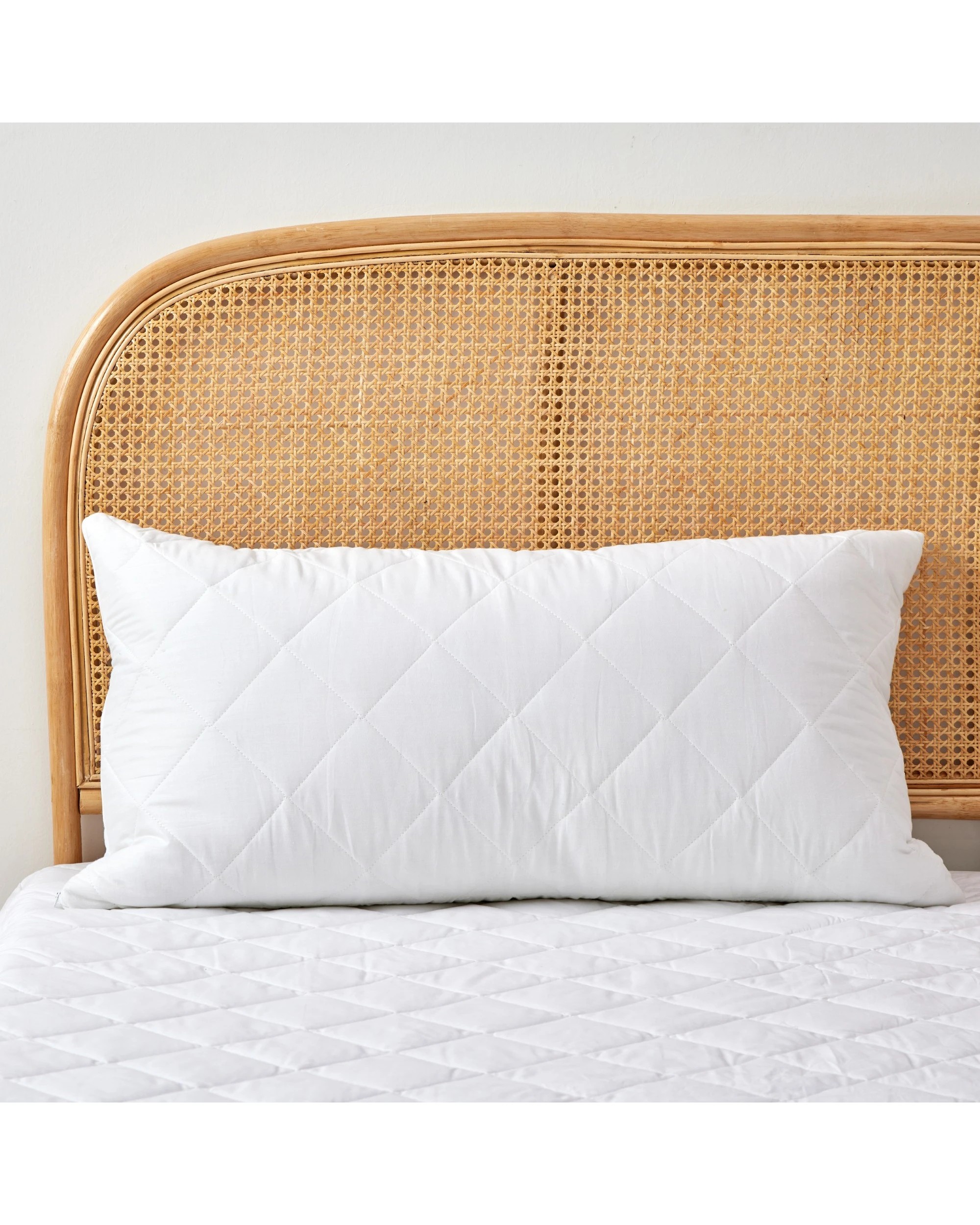 1 Dreamaker Cotton Cover Down Alternative King Pillow Twin Pack - White, 1 of 4