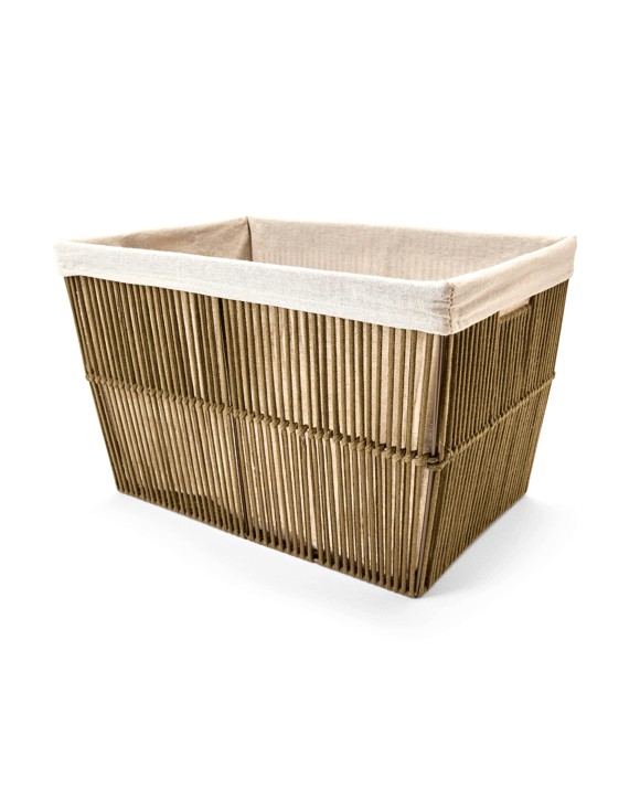 Rope Rectangle Basket - Green