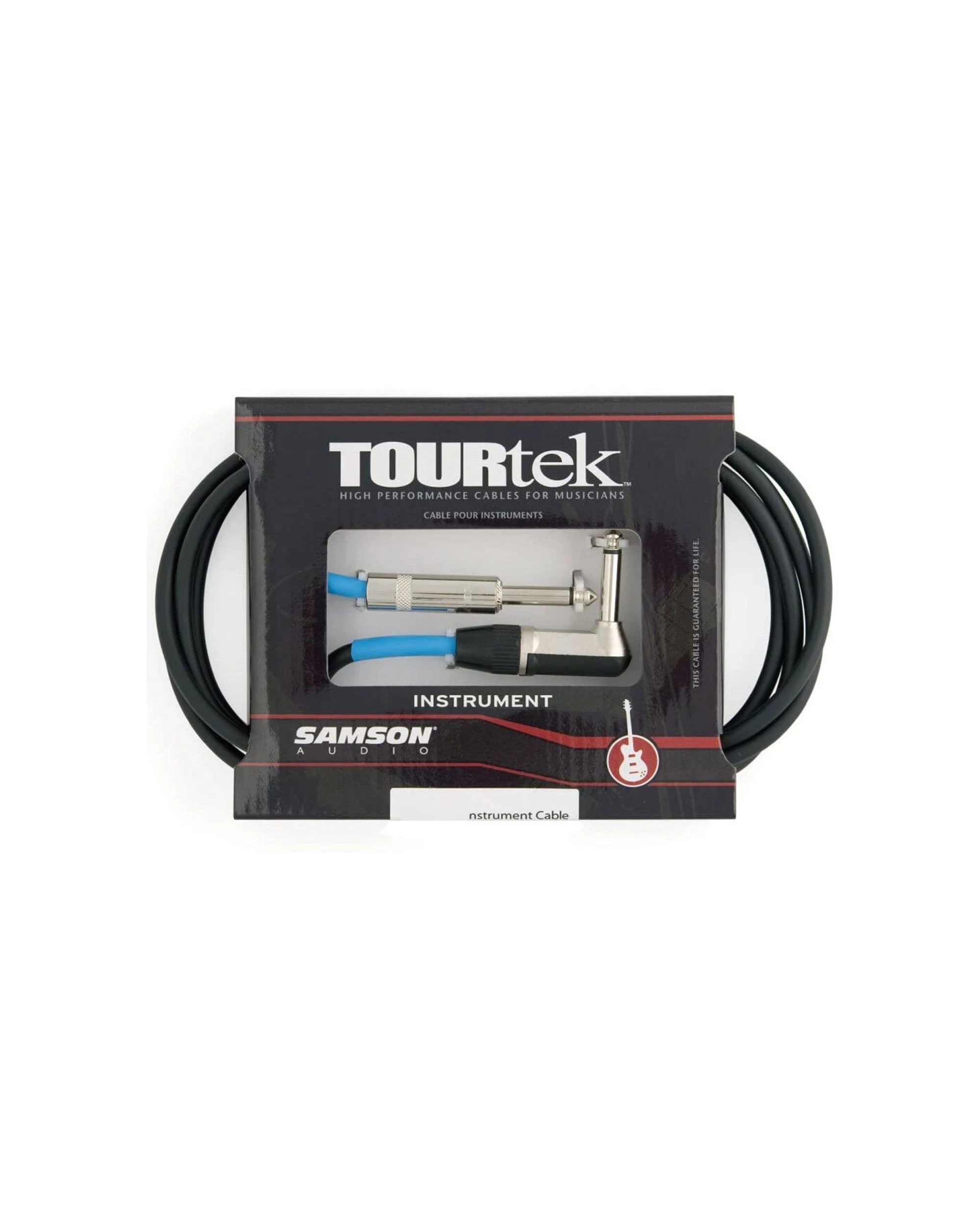 1 Samson TourTek Musical Instrument Cable Extension Lead Cord 0.92m With L-Jack Male Connector - Black, 1 of 2