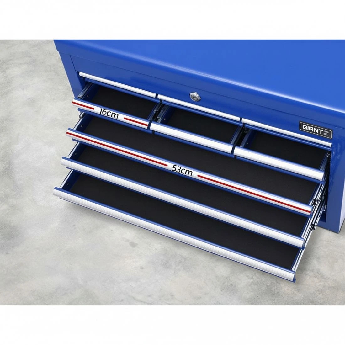 3 Giantz 10 Drawer Tool Box Cabinet Chest Toolbox Storage Garage Organiser - Blue, 3 of 5