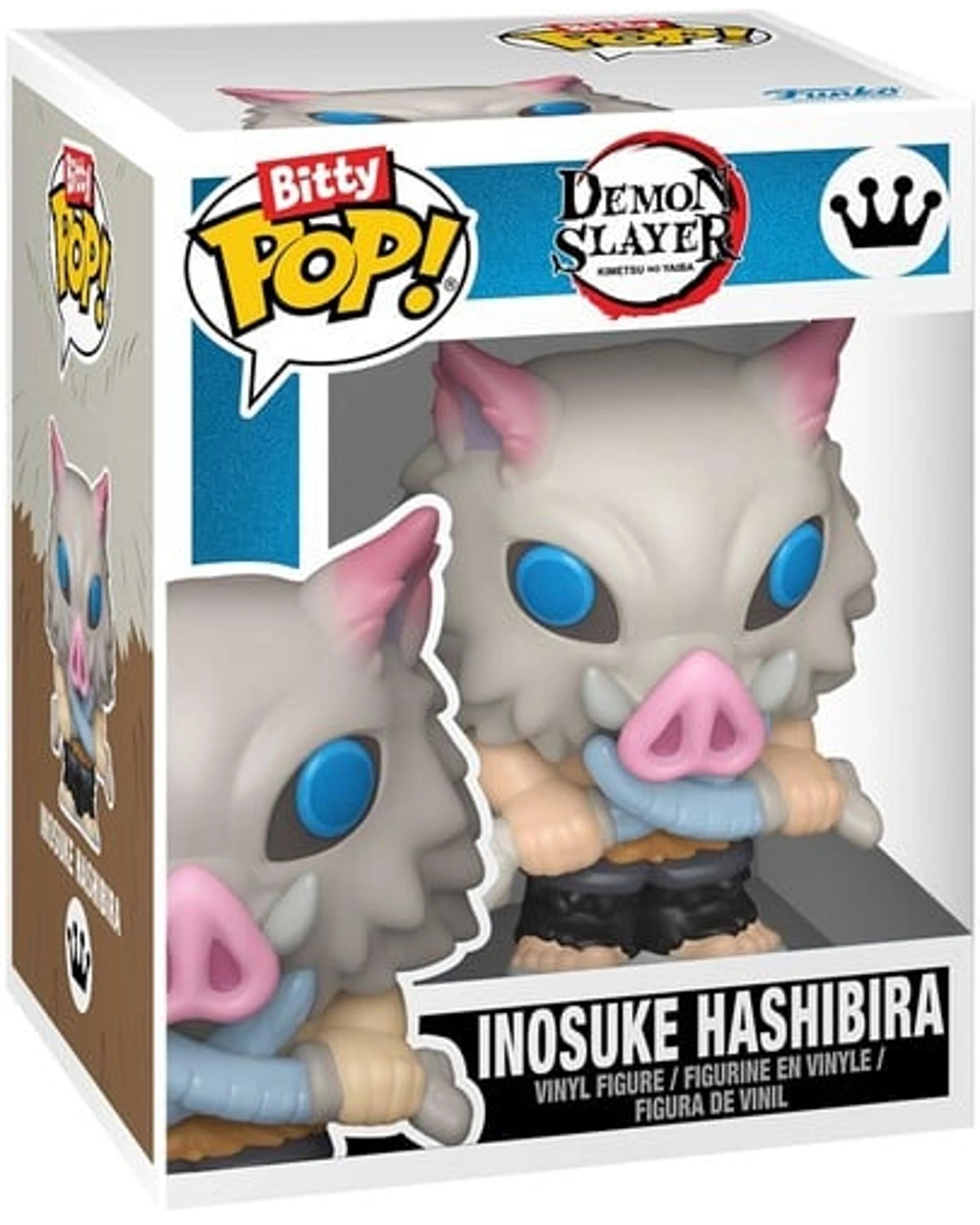 3 Demon Slayer Inosuke Hashibira, Kyojuro Rengoku, Genya Shinazugawa and Mystery Funko Bitty POP! Vinyl 4 Pack, 3 of 7