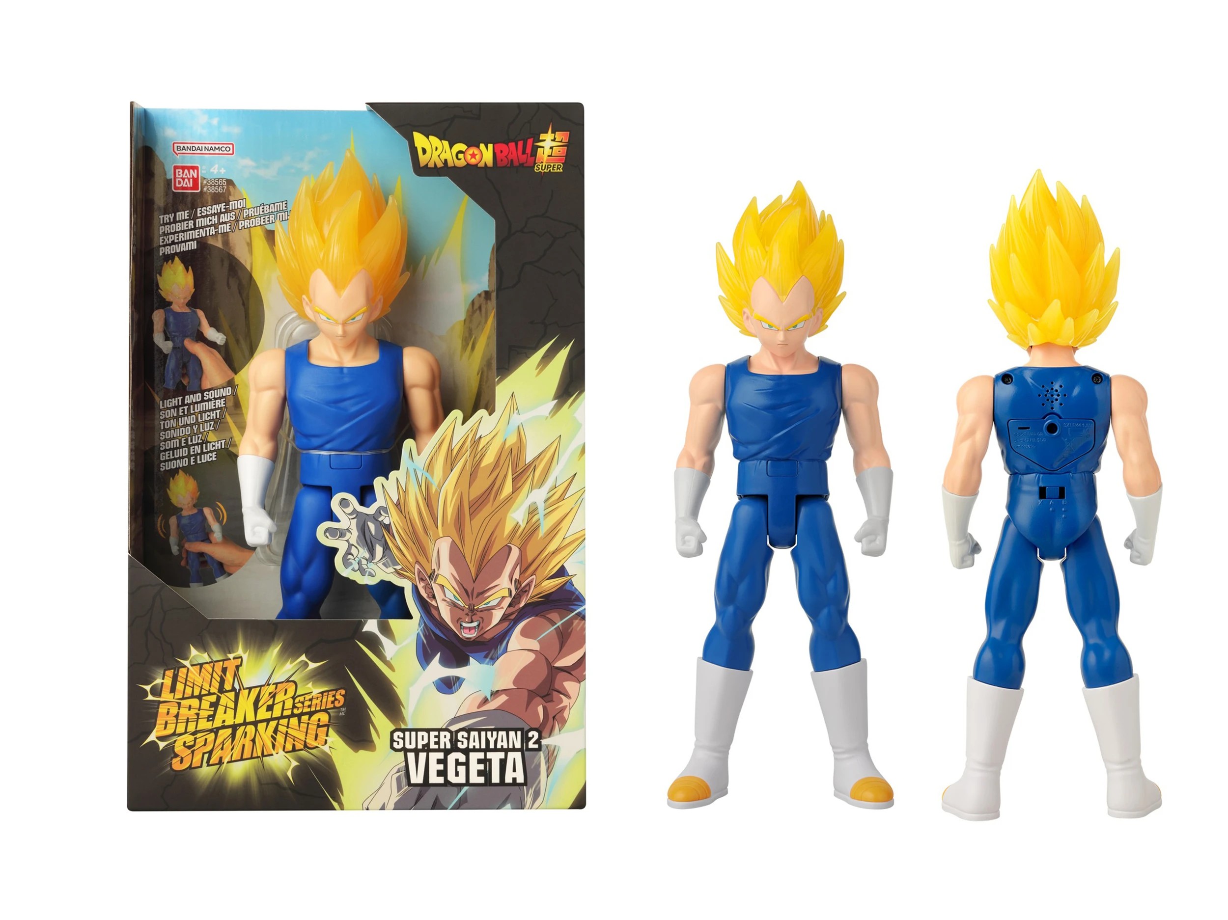 1 Dragon Ball 12 inch Limit Breaker Sparking - Super Saiyan 2 Vegeta - Multi, 1 of 3