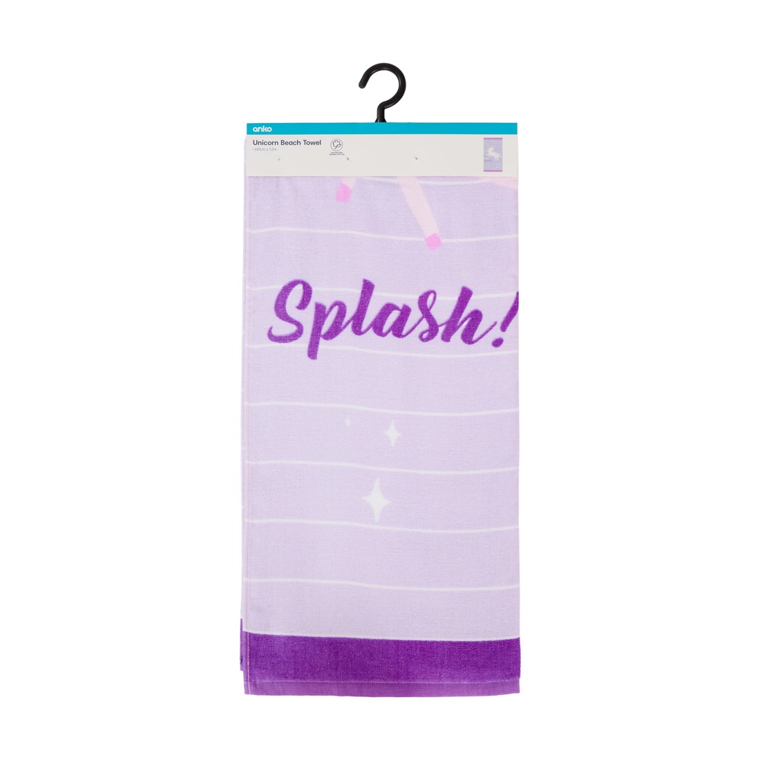 6 Australian Cotton Beach Towel - Unicorn, 6 of 6