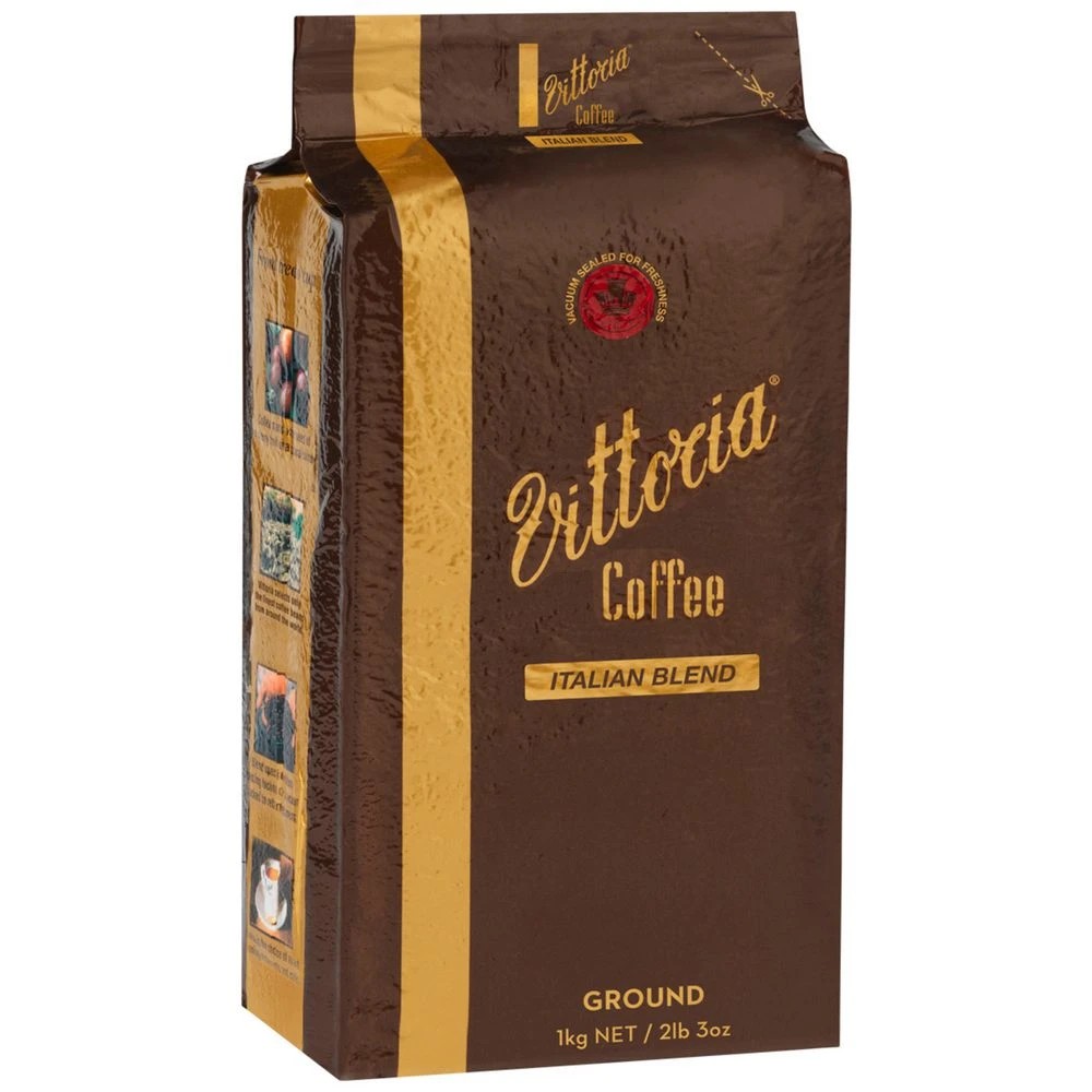 1 Vittoria Coffee Ground Italian Blend 1kg, 1 of 3